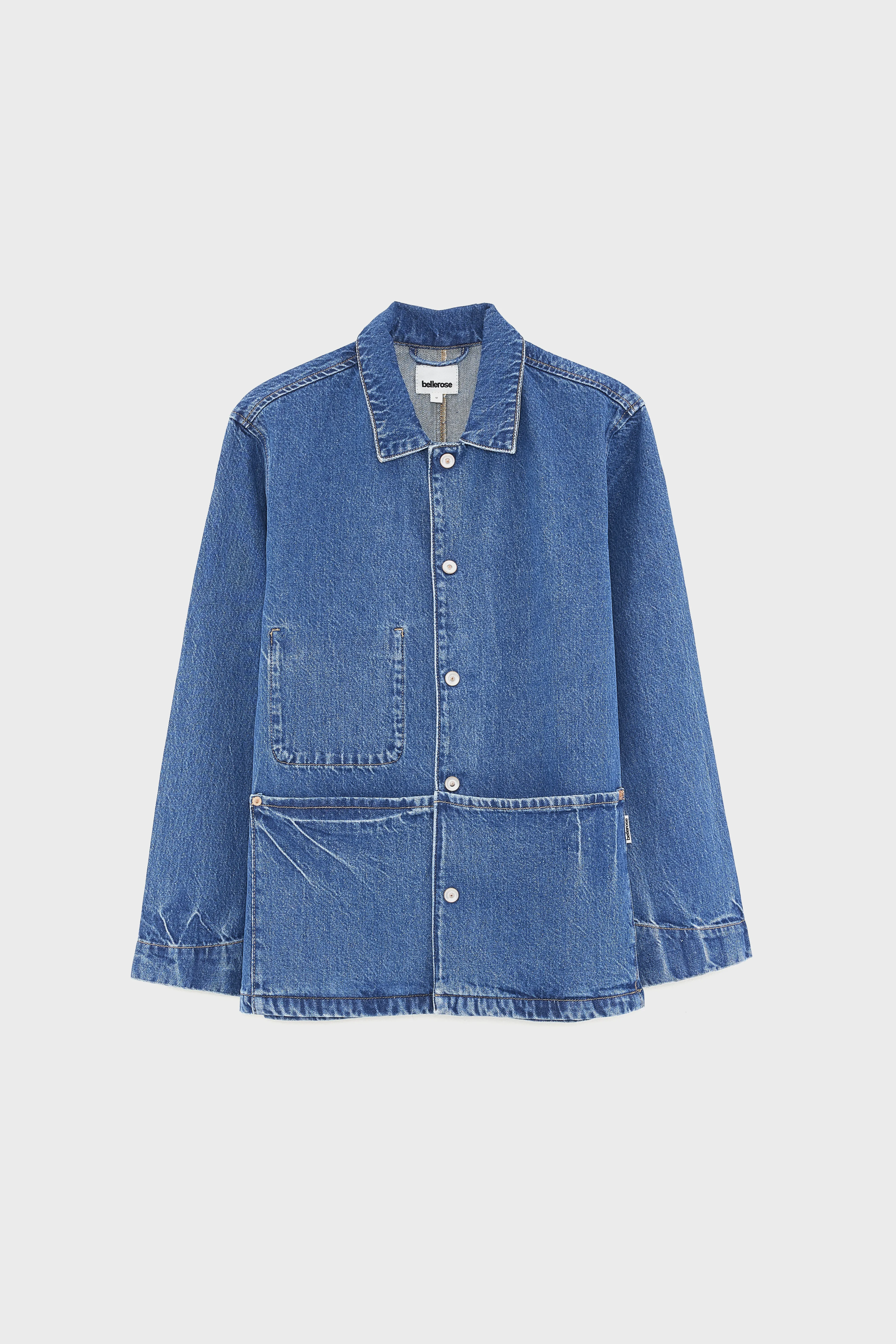 Wayapp denim jacket (261 / B / MD BLUE MARBLE) - Image 2