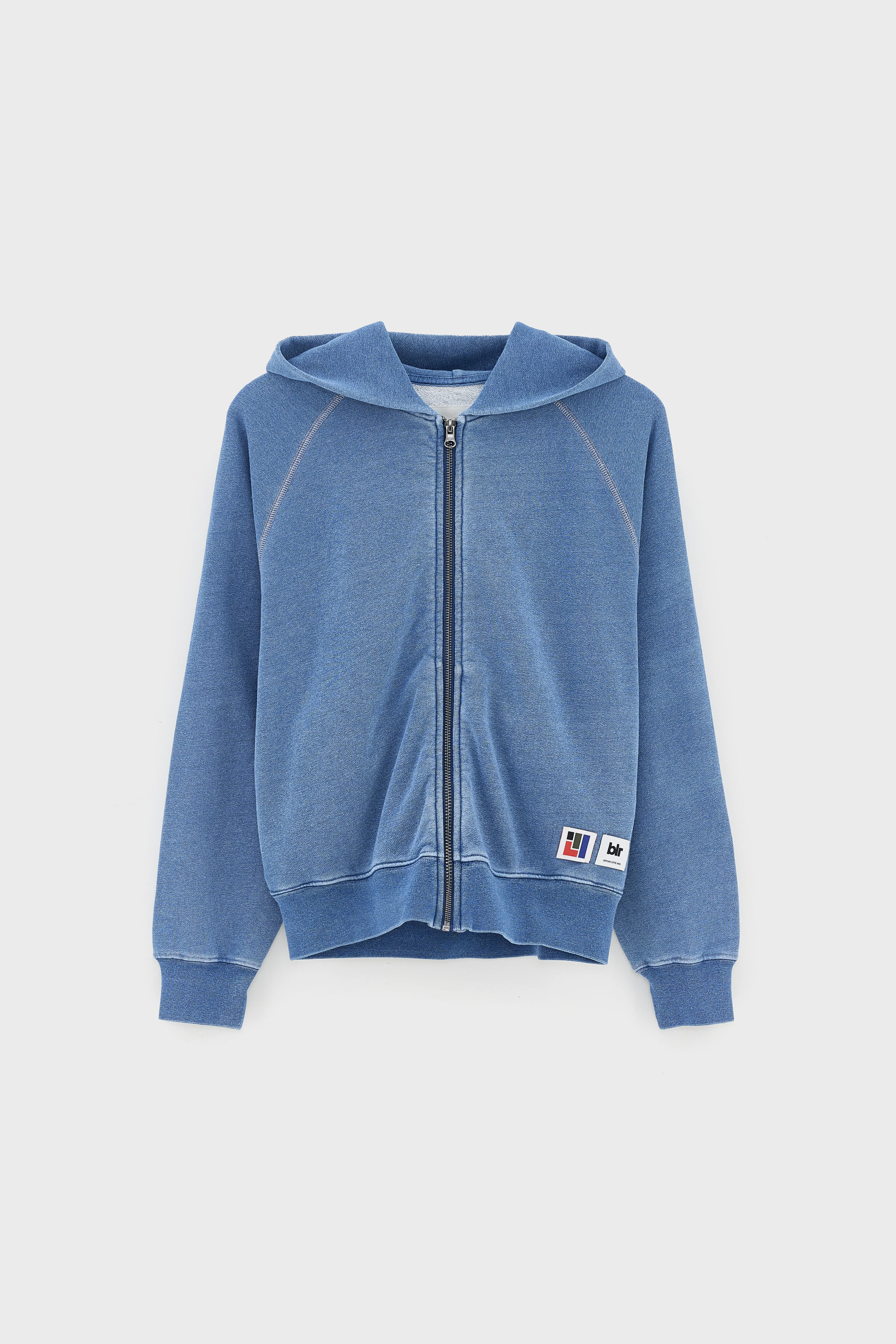 Fieko zipped hoodie (261 / B / BLUE JEANS) - Image 2