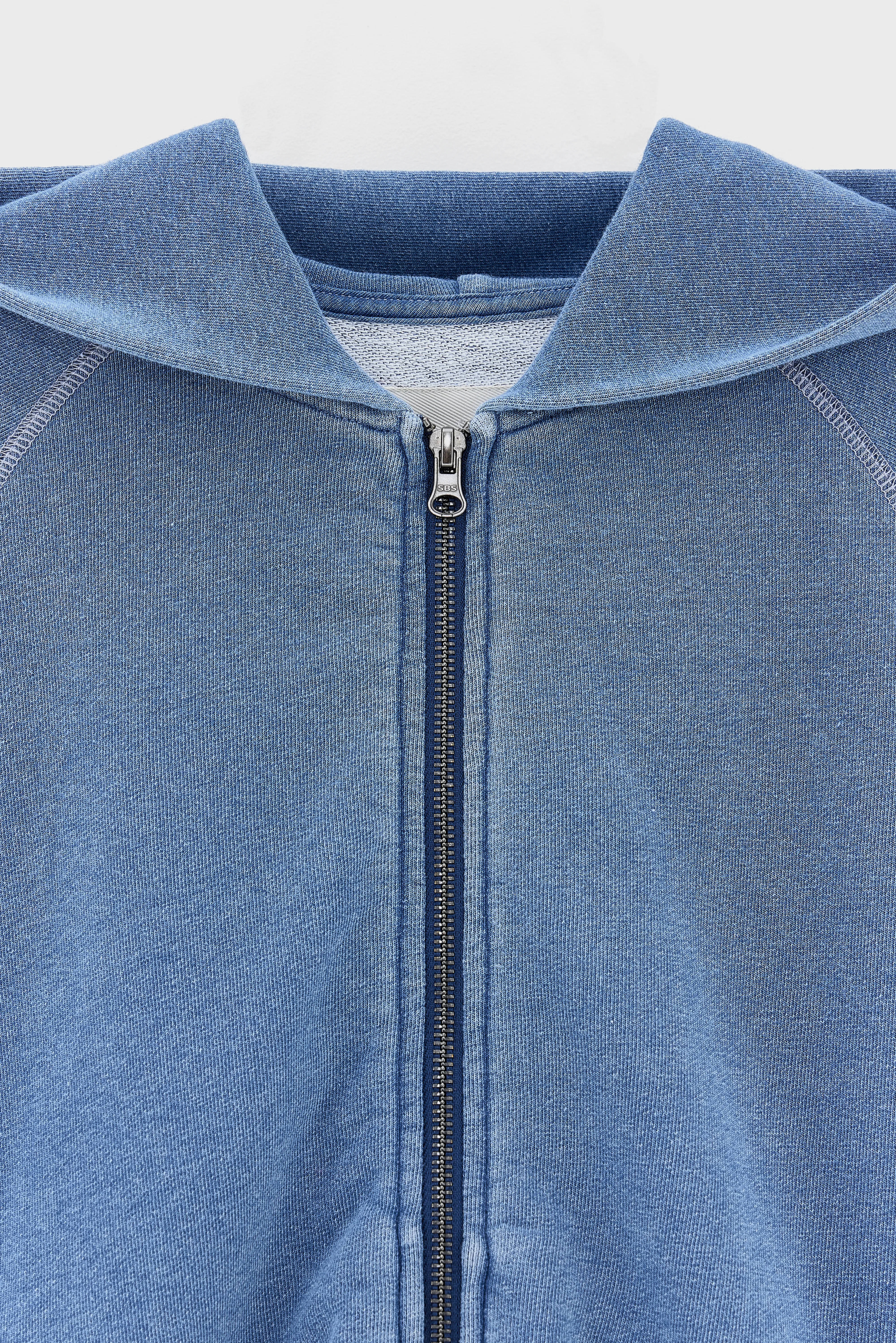 Fieko zipped hoodie (261 / B / BLUE JEANS) - Image 5