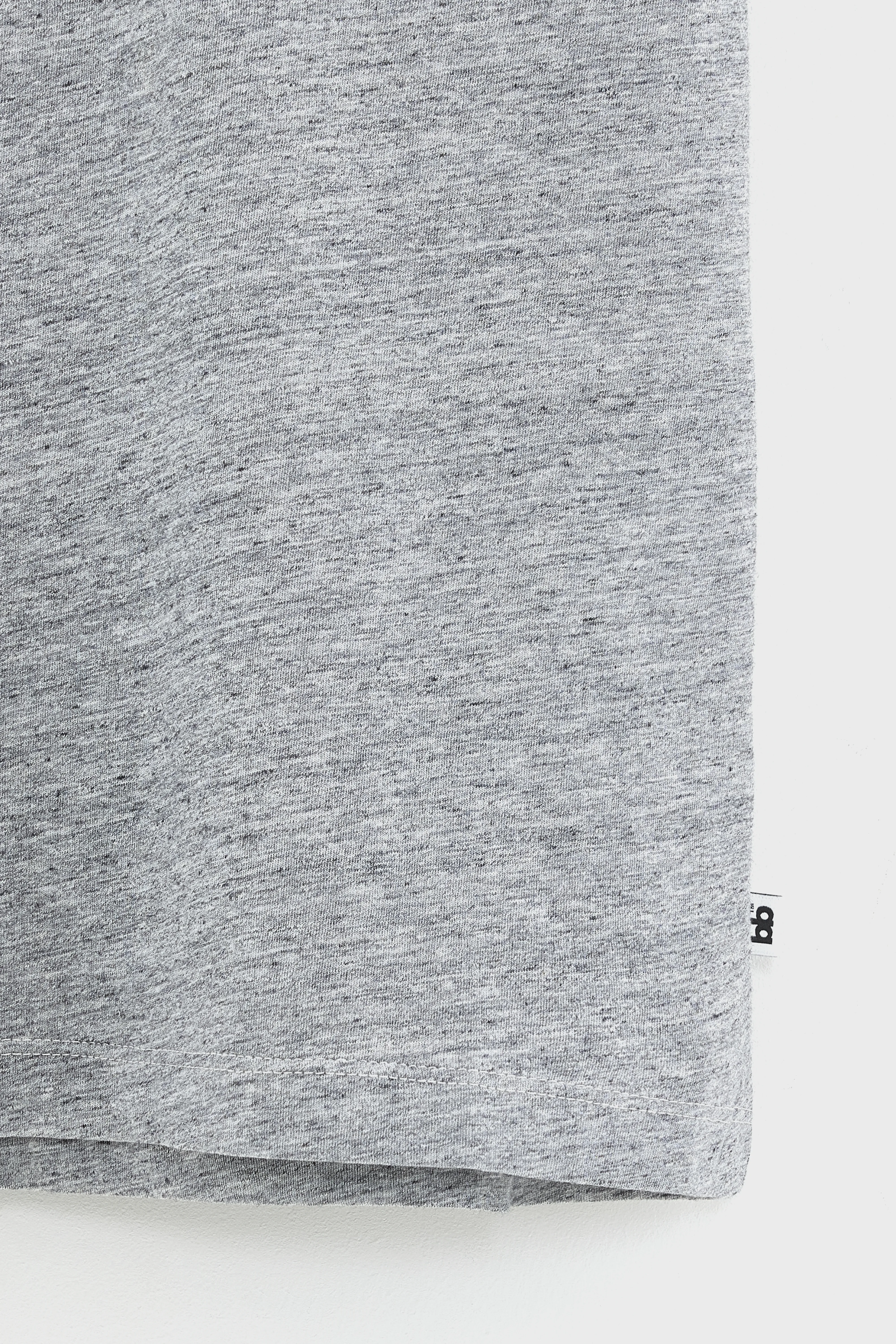 Aldo heather grey short-sleeve t-shirt (242 / B / H. GREY) - Image 5