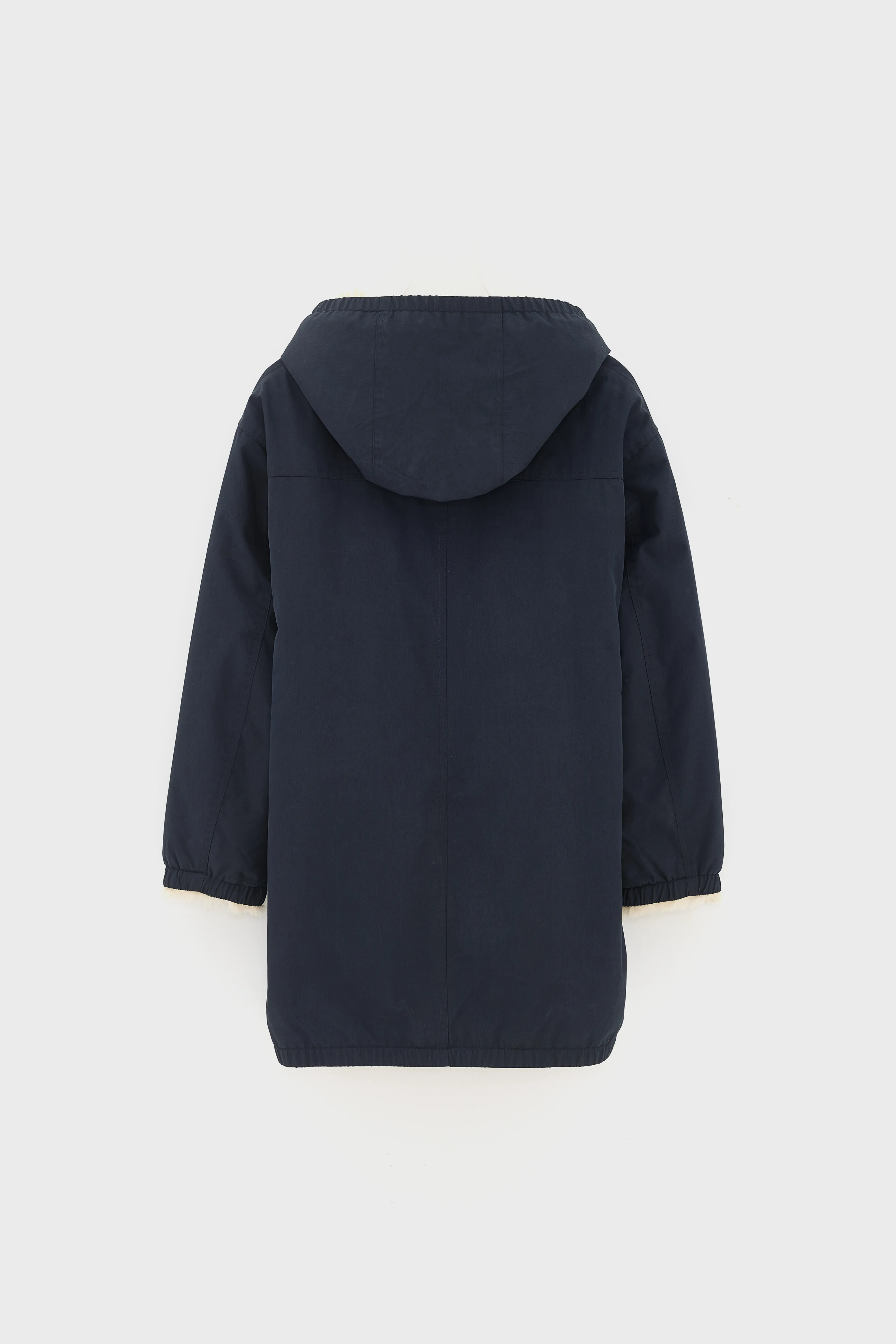 Harbour navy blue hooded parka (242 / G / NAVY) - Image 3