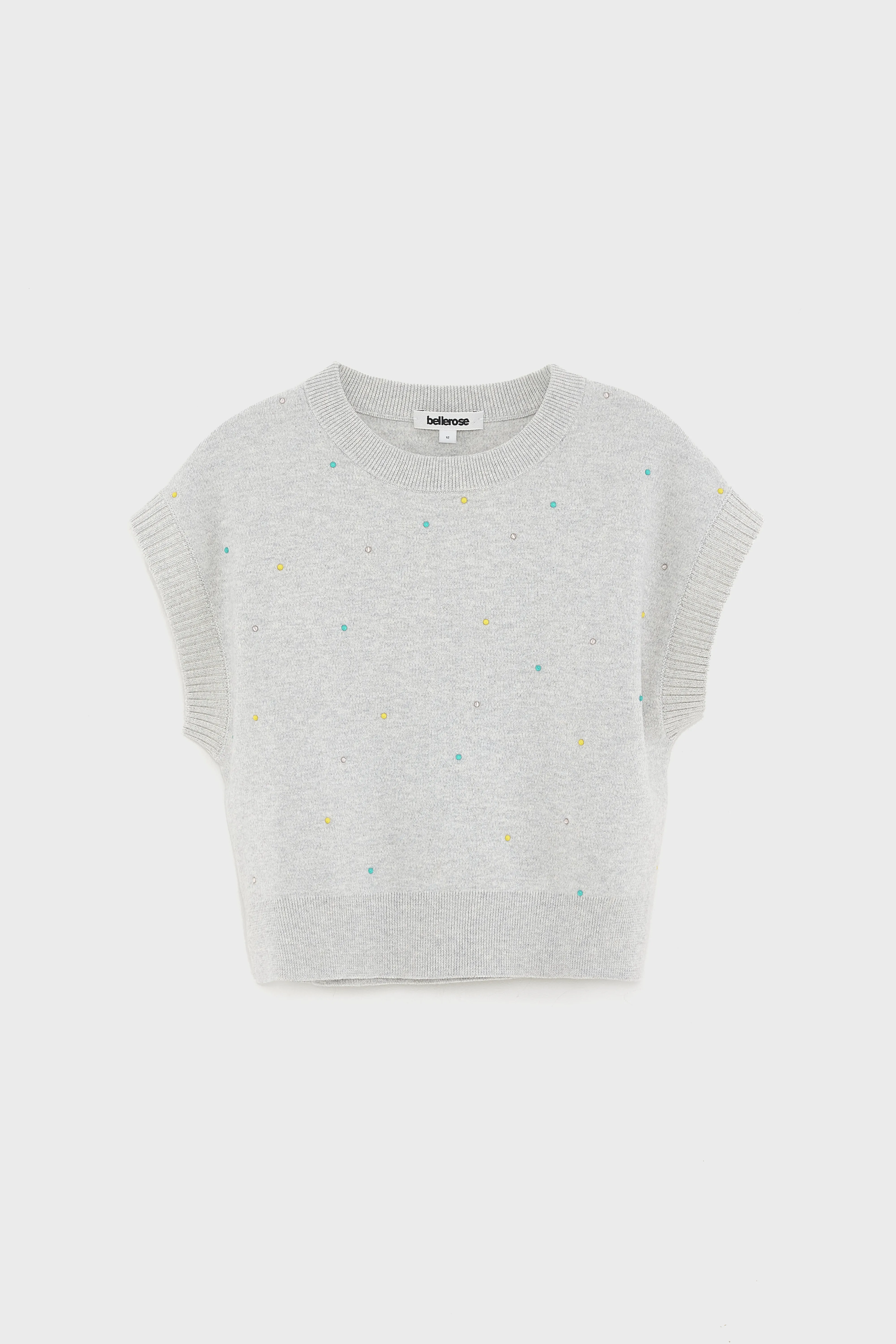 Anguy sleeveless sweater (261 / G / OYSTER) - Image 2