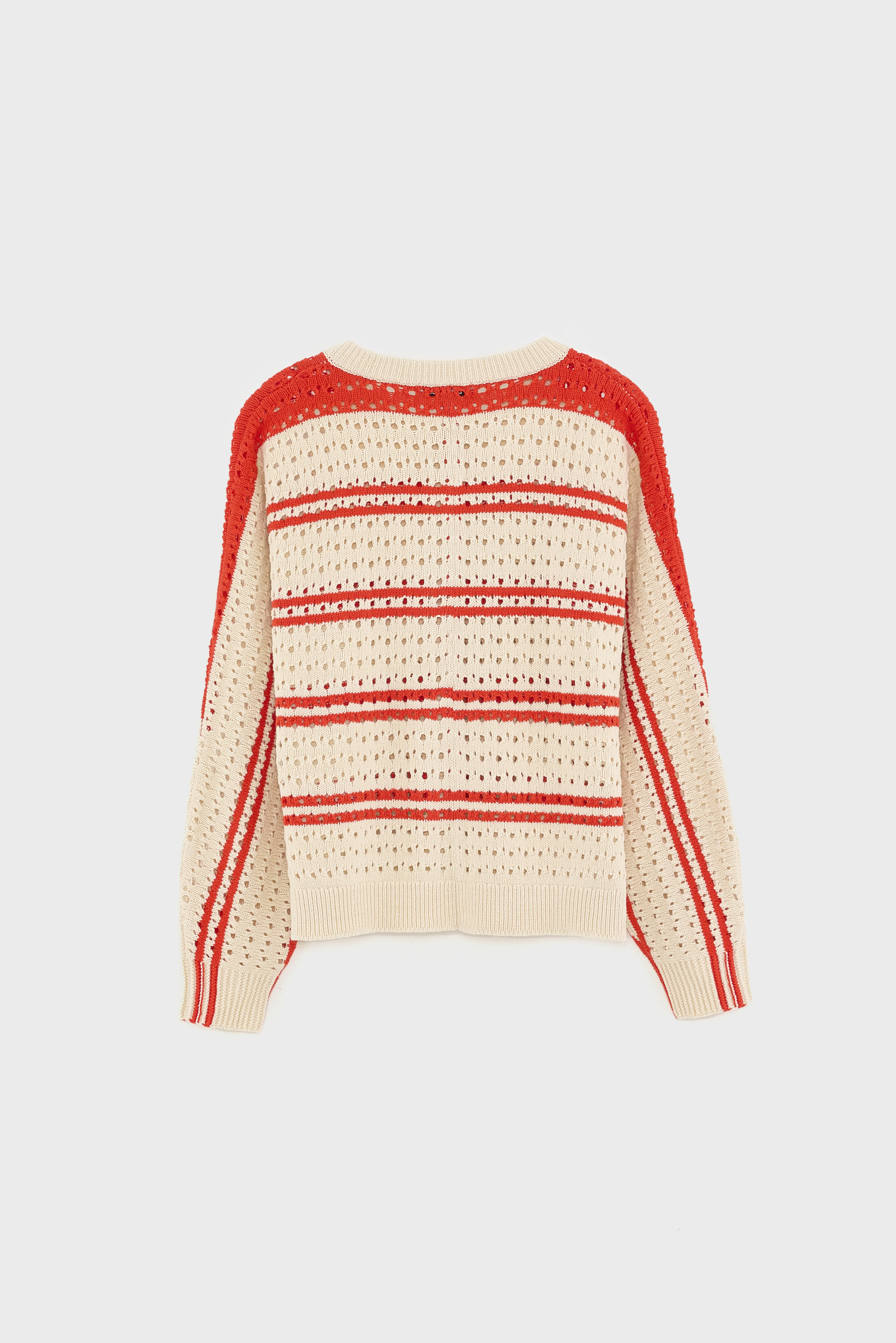 Gelta relaxed cardigan (261 / G / STRIPE A) - Image 3