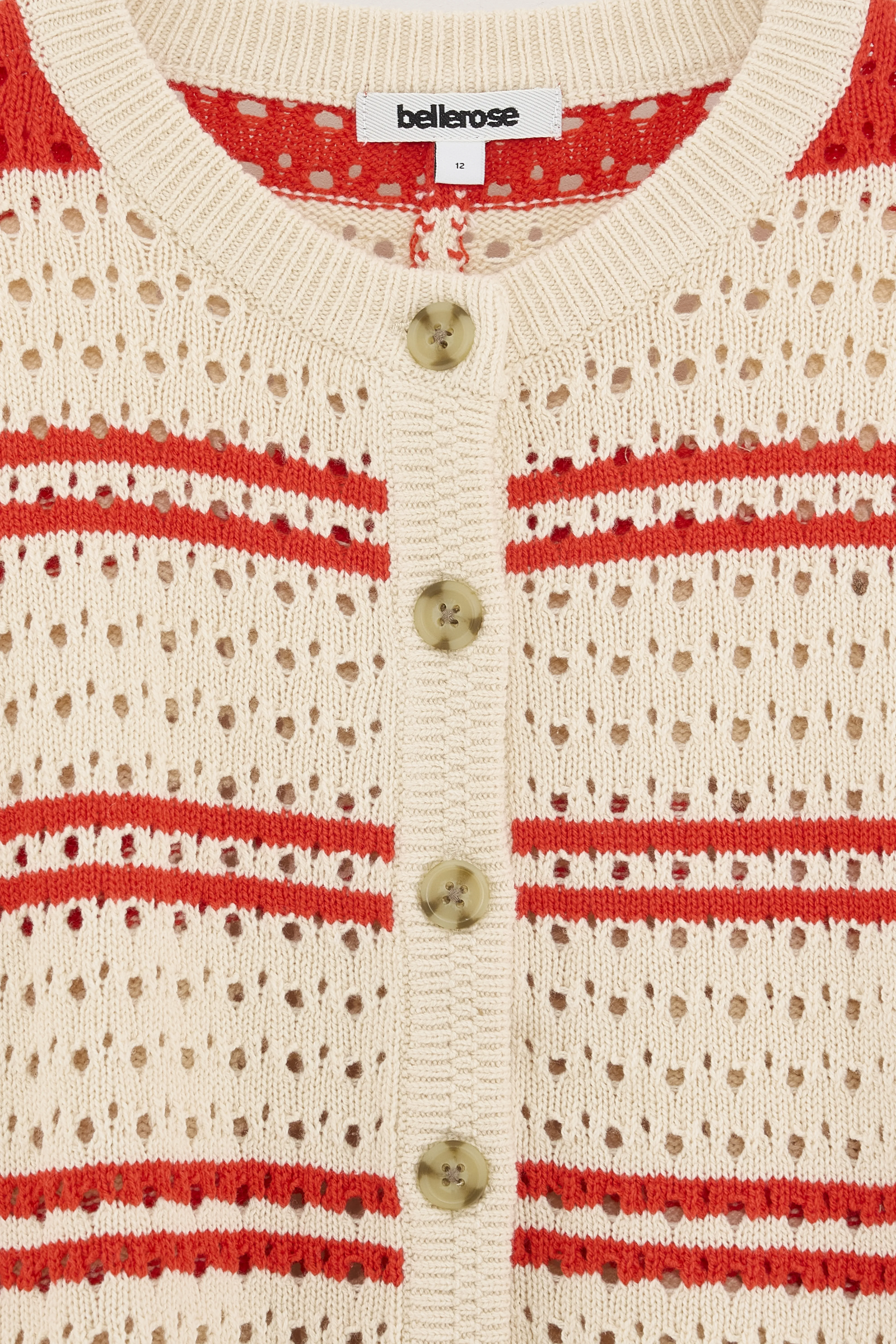 Gelta relaxed cardigan (261 / G / STRIPE A) - Image 4