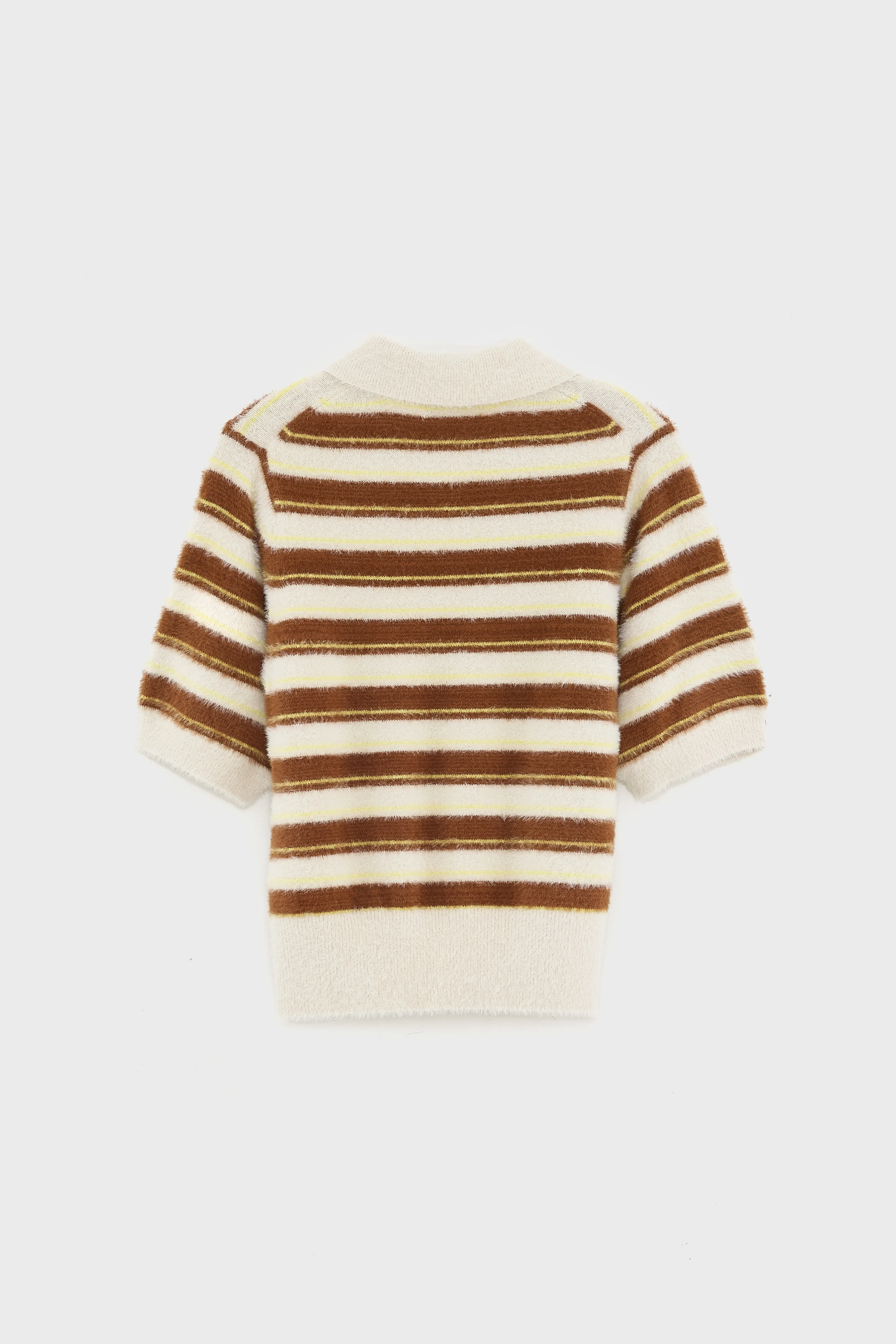 Golle knitted polo (261 / G / STRIPE B) - Image 4