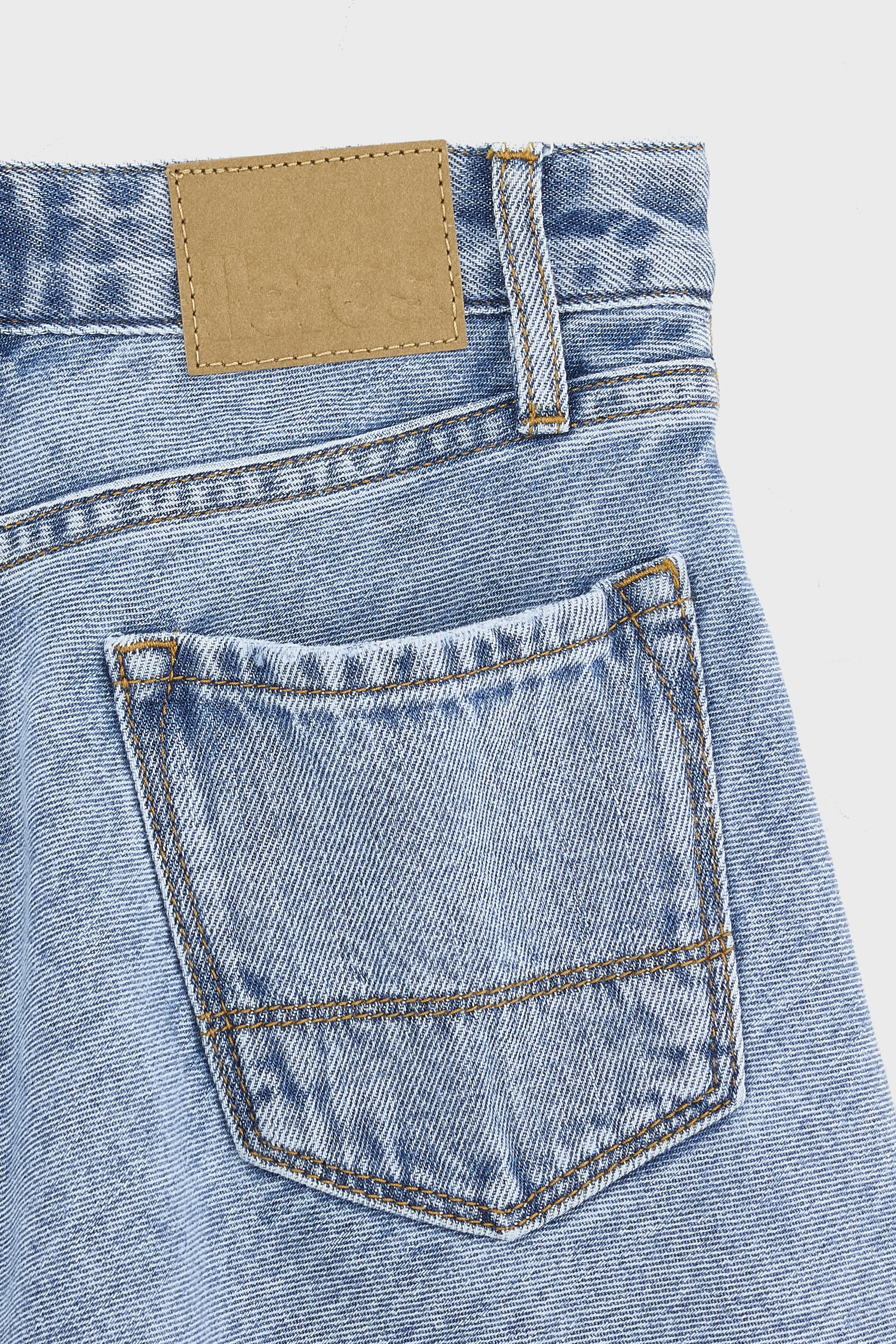 Pecan mini denim skirt (261 / G / MD BLUE BLEACH) - Image 5