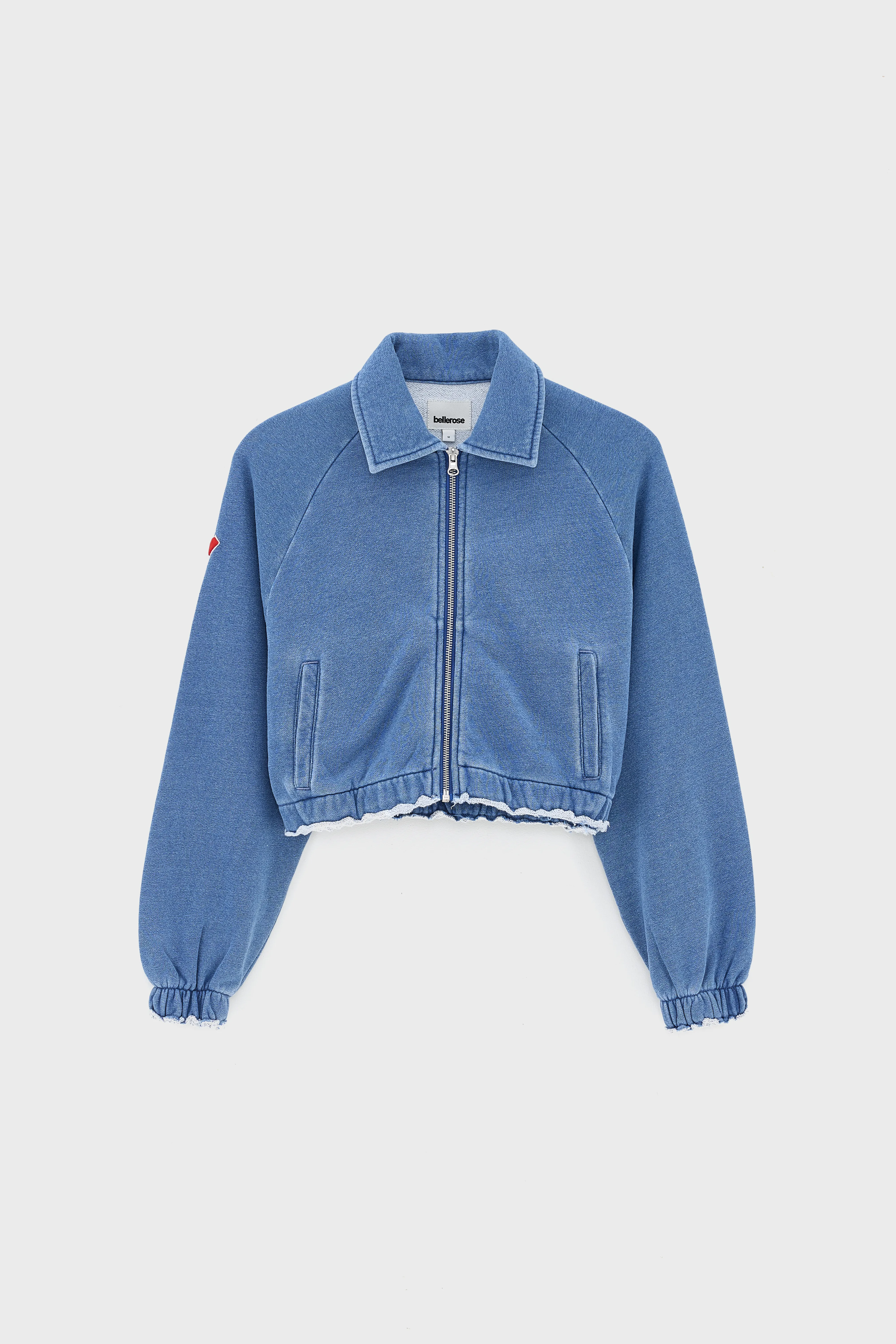 Agness zipped sweatshirt (261 / G / BLUE JEANS) - Image 2