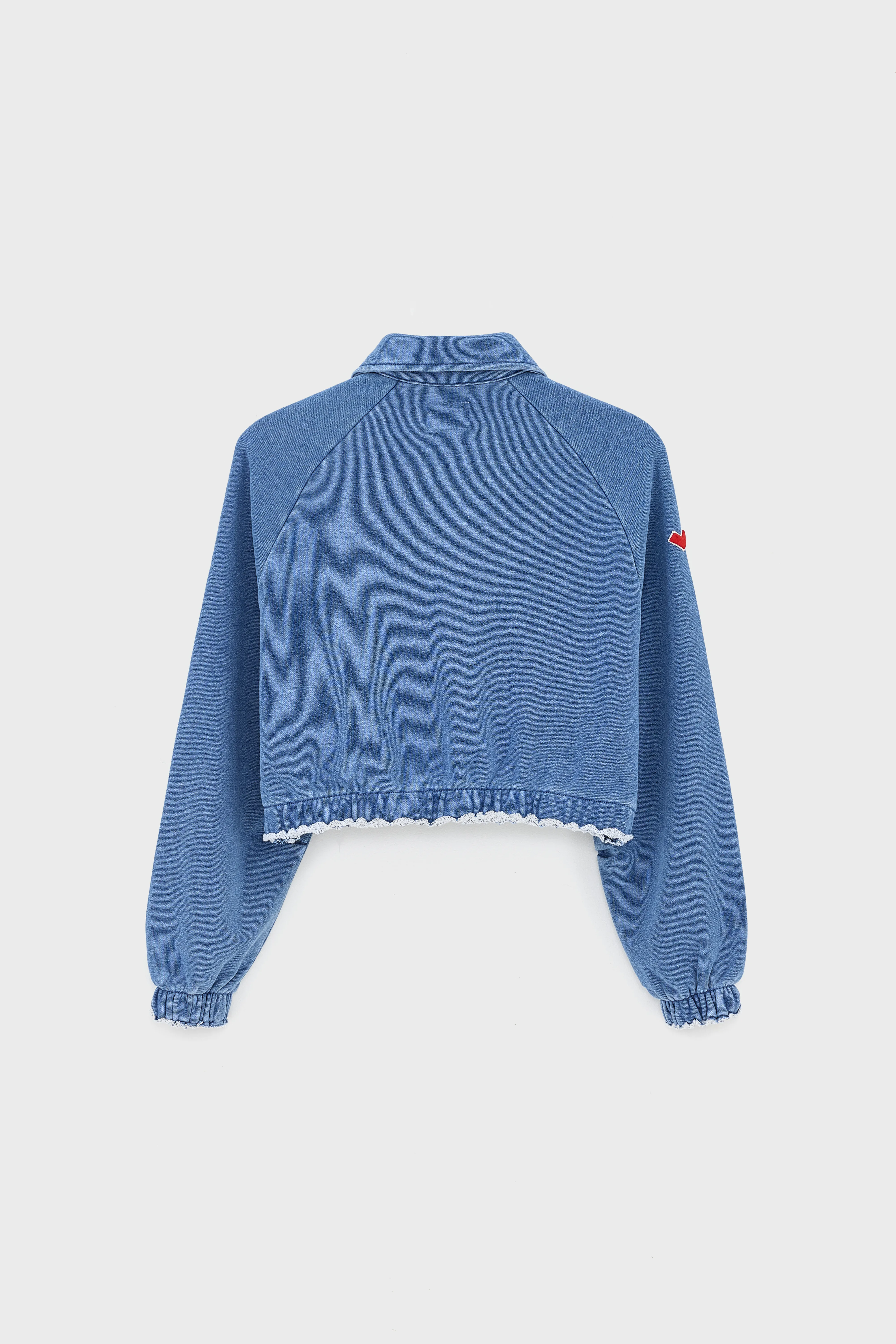 Agness zipped sweatshirt (261 / G / BLUE JEANS) - Image 3