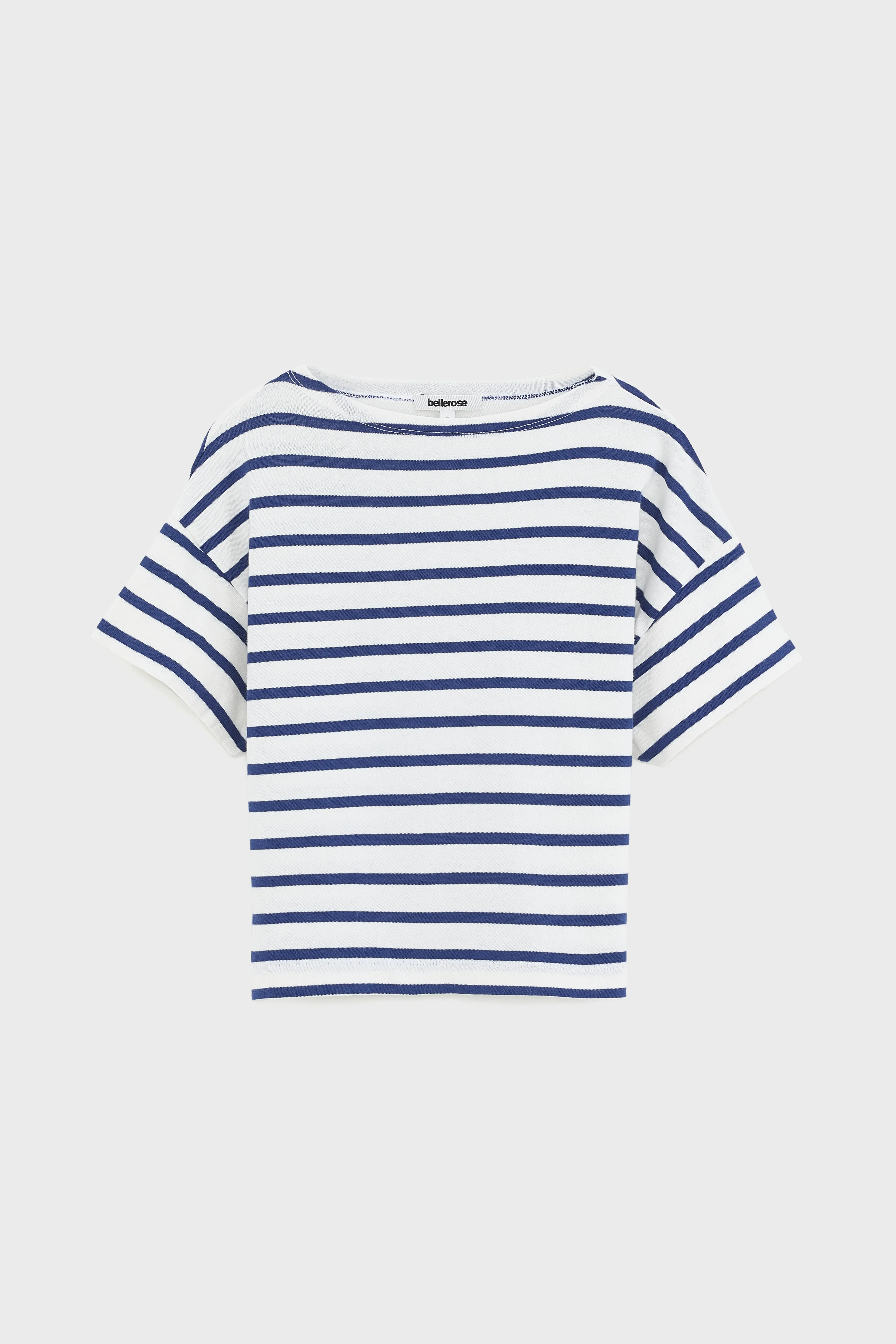 Vassy short-sleeve cotton t-shirt (242 / G / STRIPE E) - Image 2