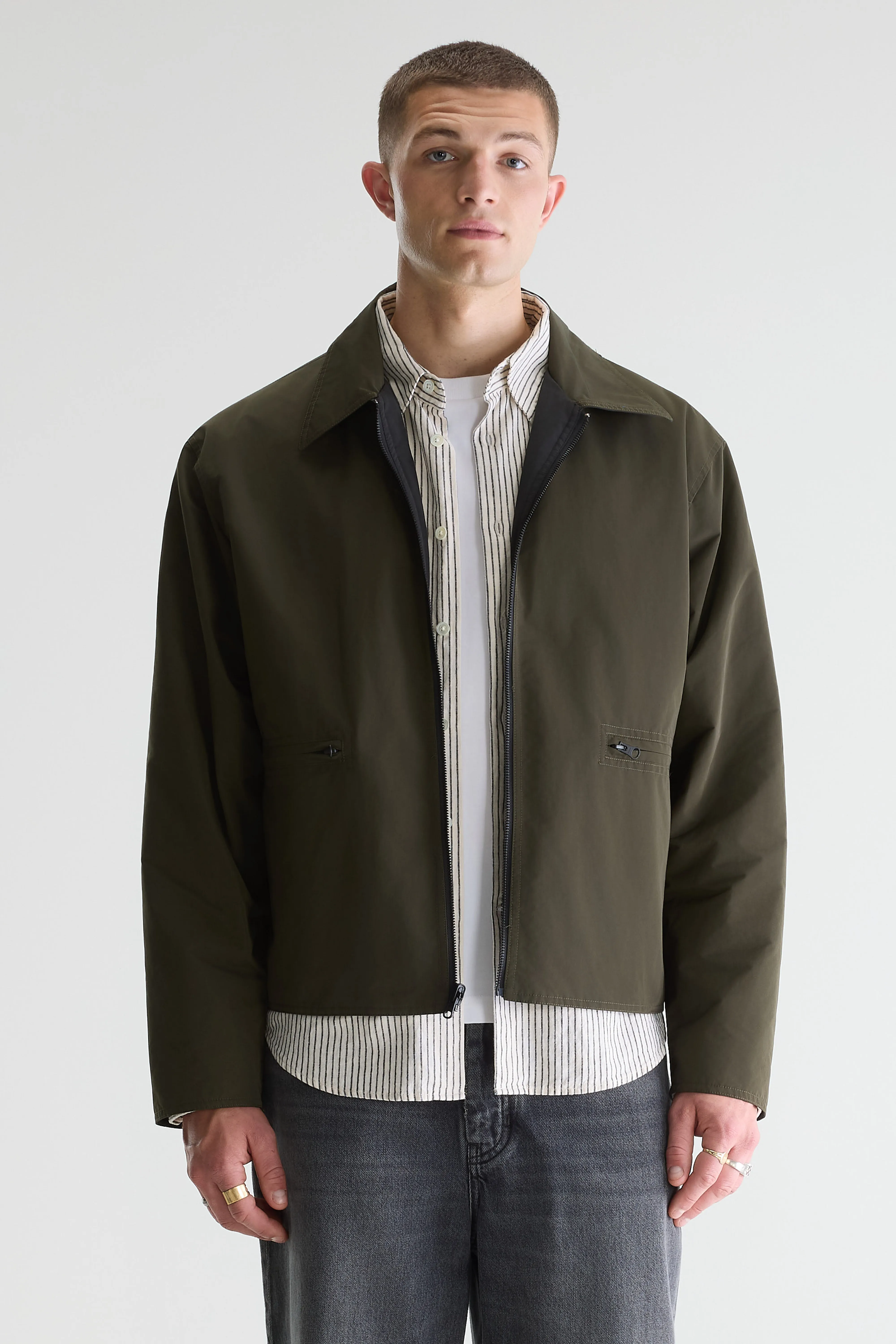 Jollie padded zip-up jacket (261 / M / METEORITE) - Image 4