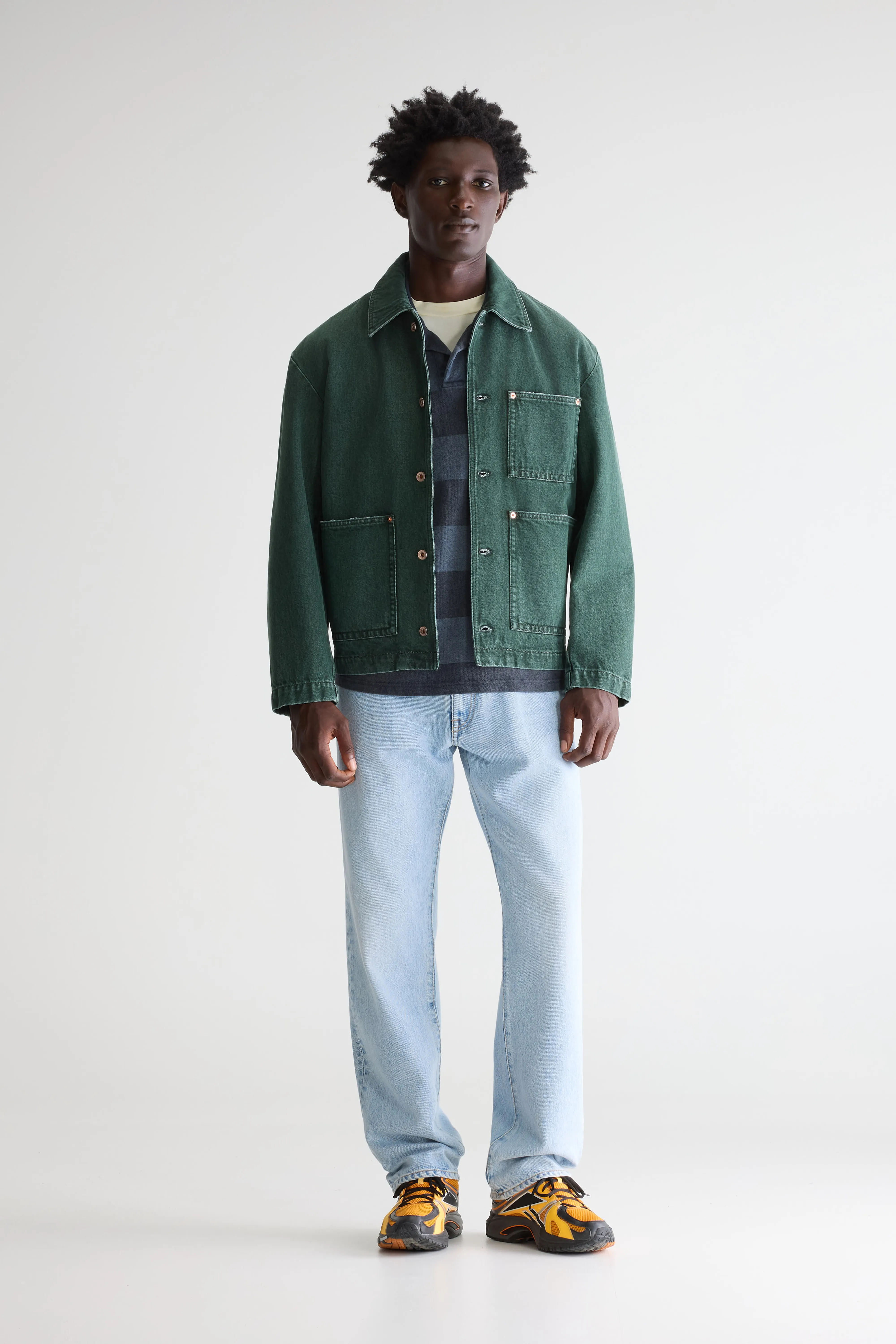 Kadillac denim jacket (261 / M / GREEN USED) - Image 2