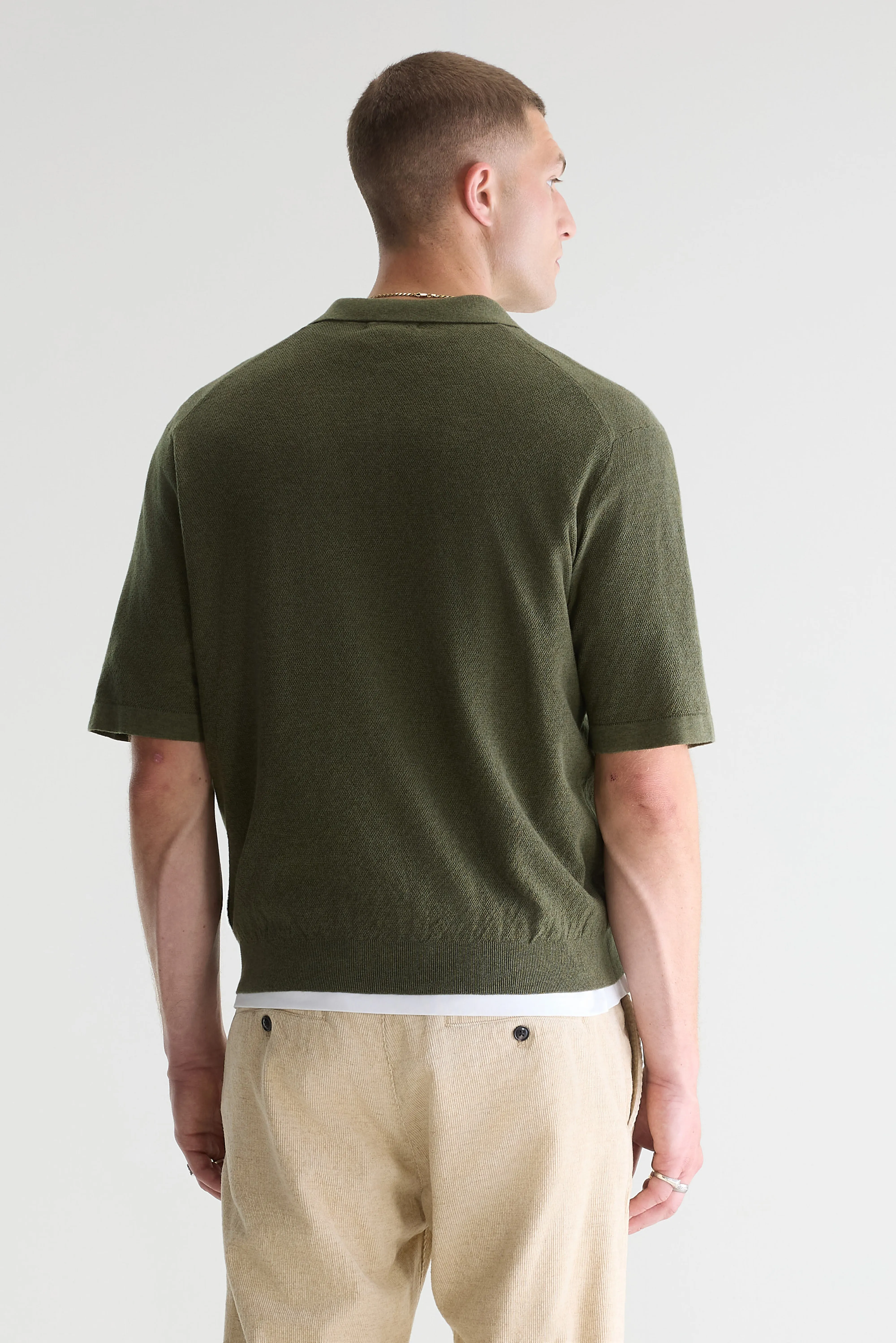 Alosh relaxed polo sweater (261 / M / JEEP) - Image 6