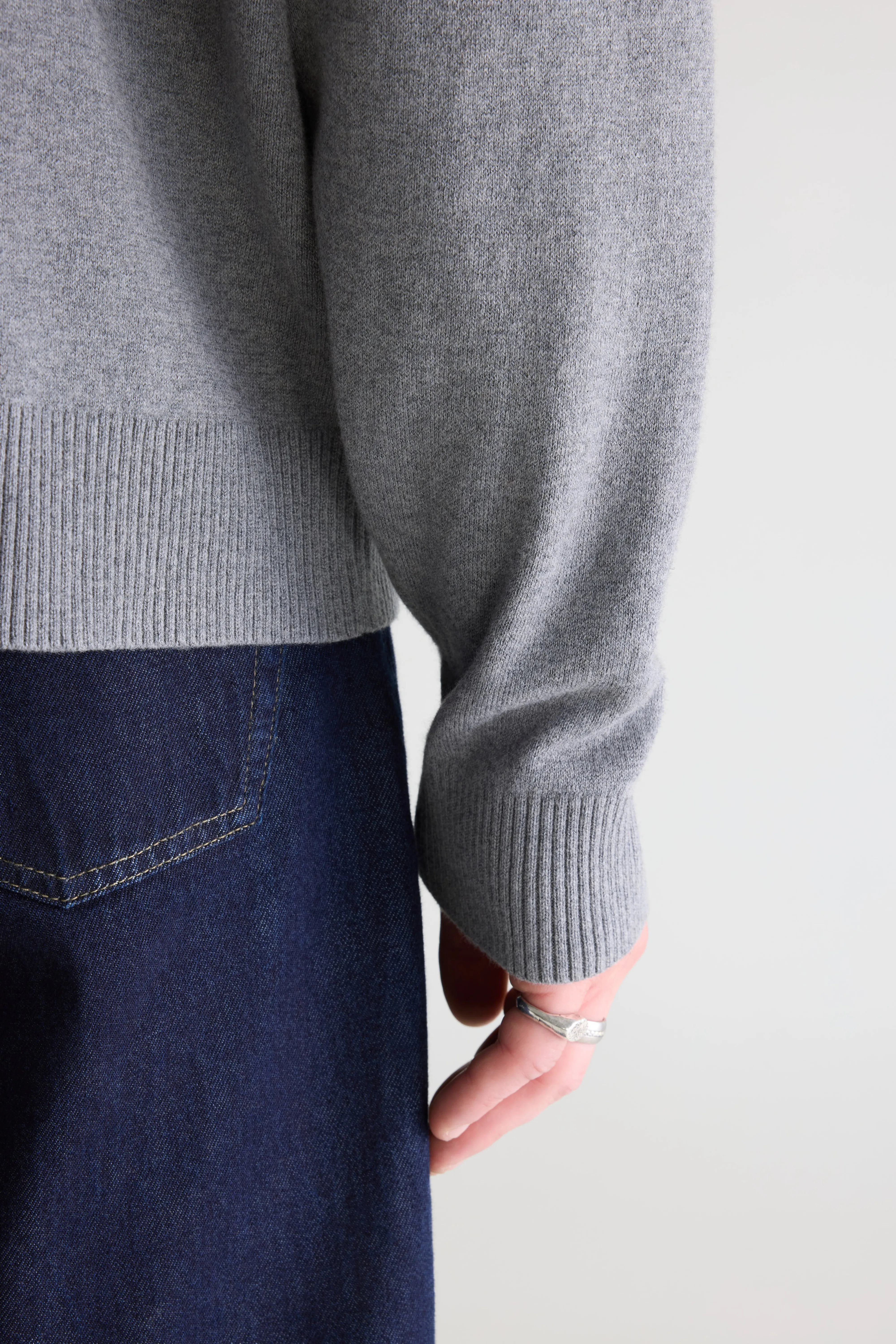 Geolem crewneck sweater (261 / M / MID GREY) - Image 5
