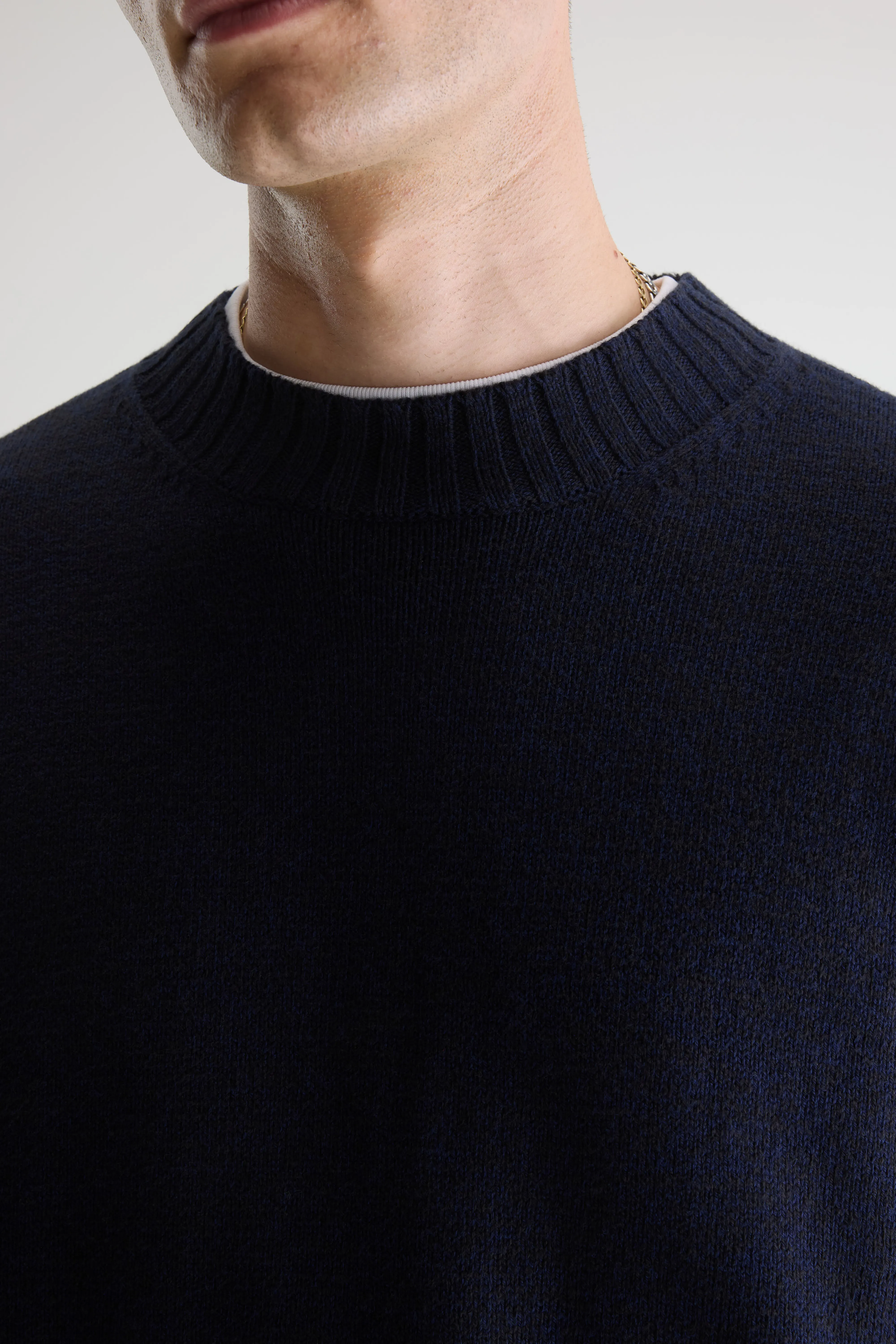 Grimo two-tone sweater (261 / M / BLACK BLUE) - Image 4