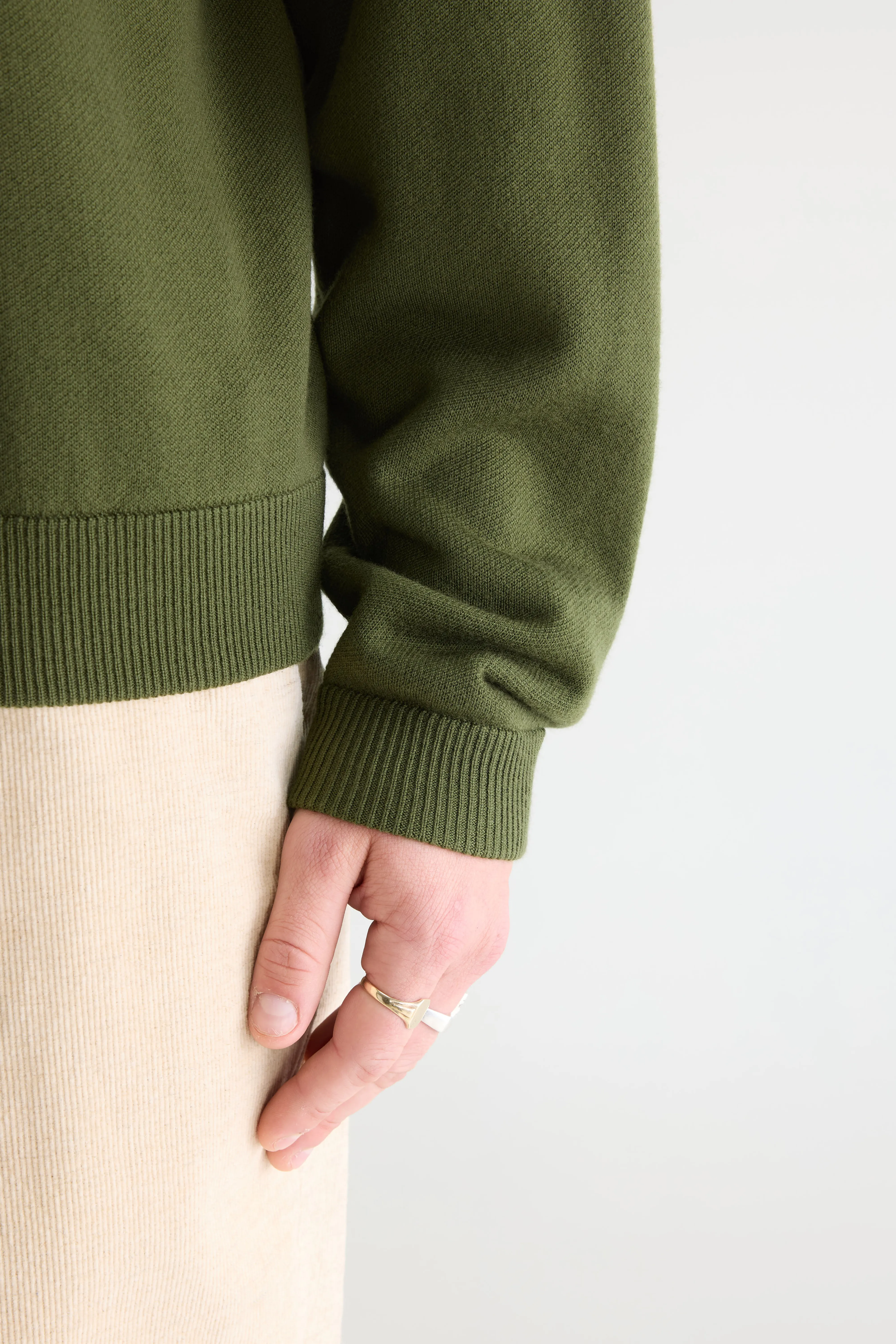 Siamo crewneck sweater (261 / M / MILITARY) - Image 5