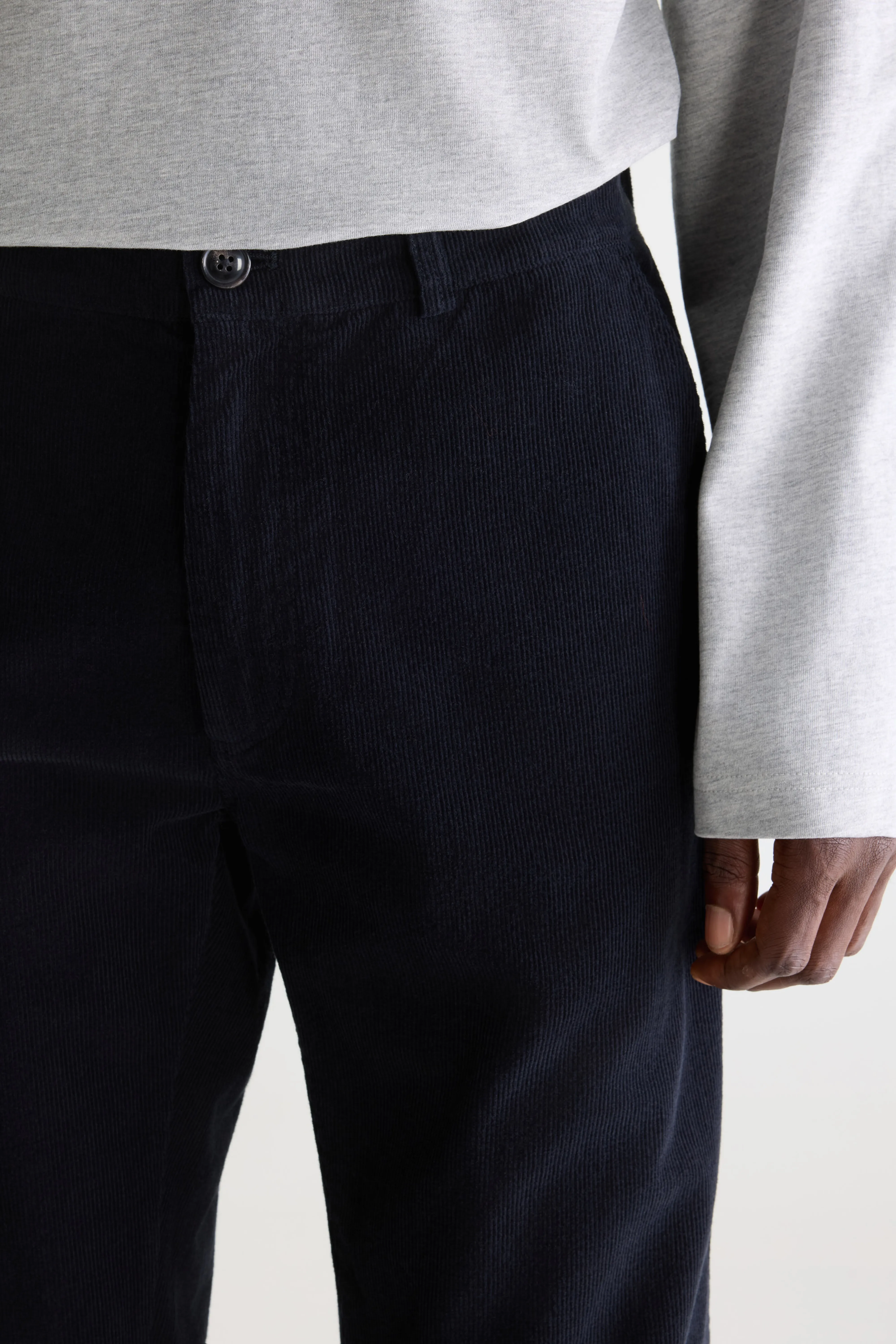 Jagger corduroy chino trousers (261 / M / NAVY) - Image 6
