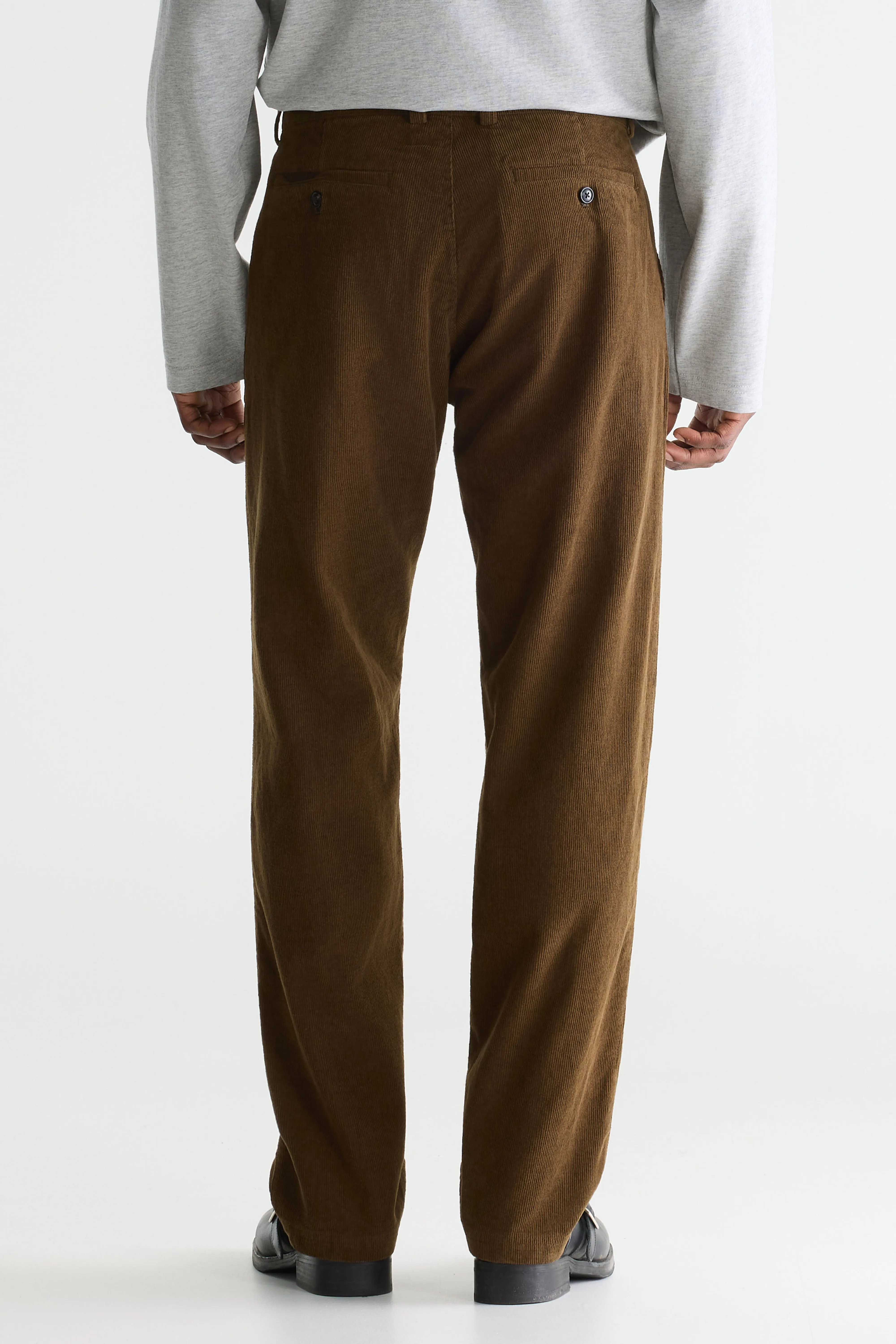Jagger corduroy chino trousers (261 / M / OLIVE) - Image 5