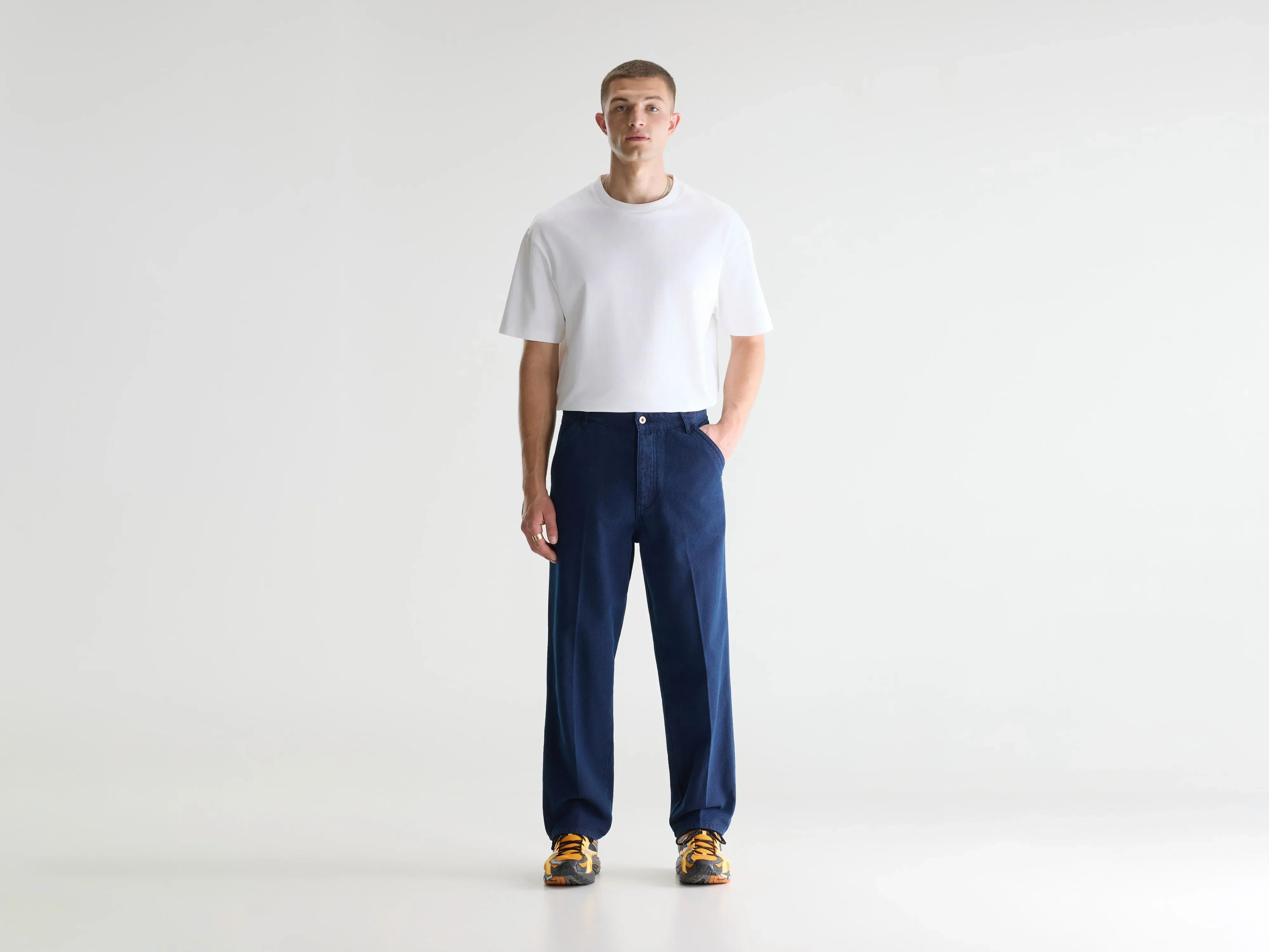 Prior relaxed trousers (261 / M / INDIGO)