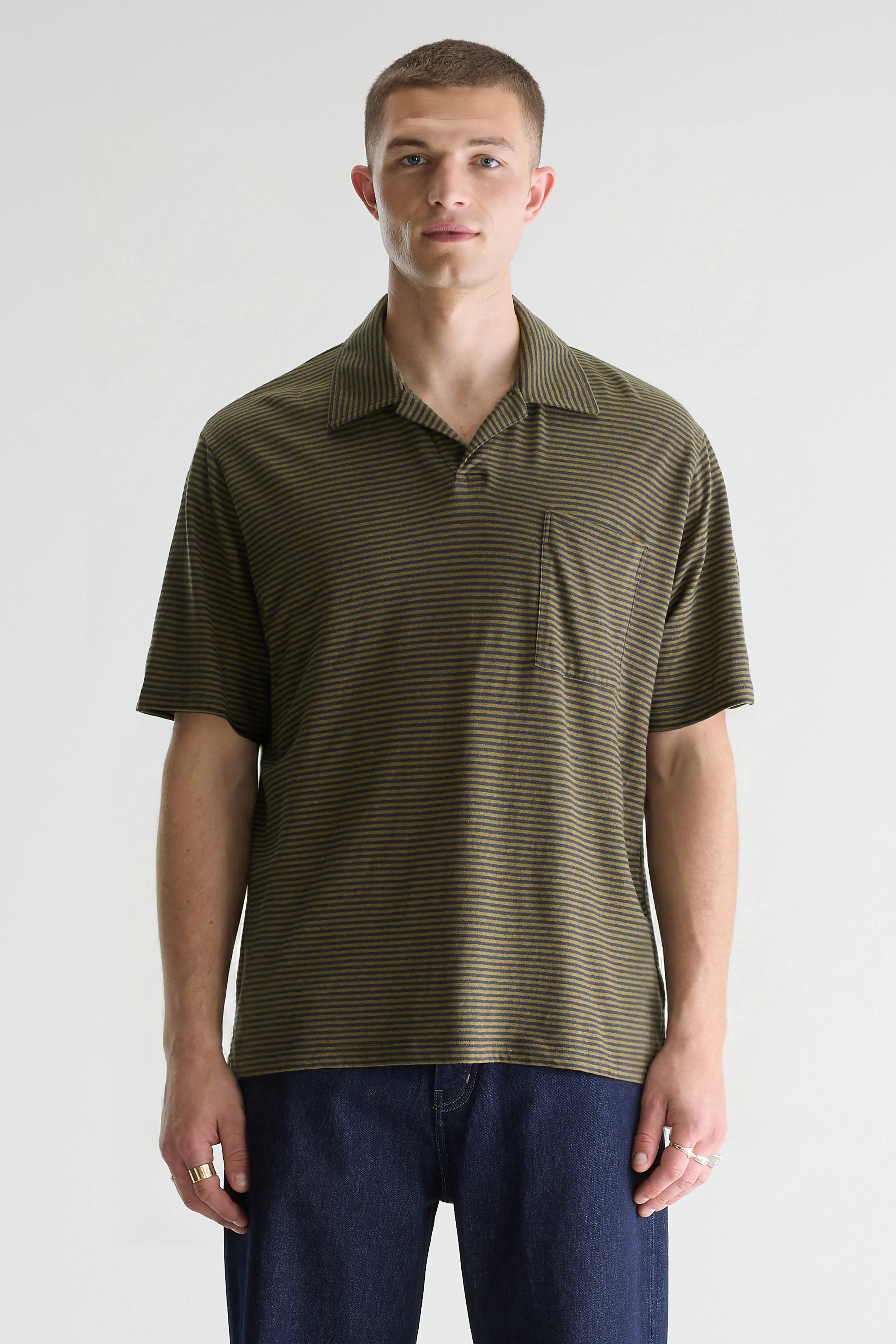 Videop relaxed striped polo (261 / M / STRIPE A) - Image 2