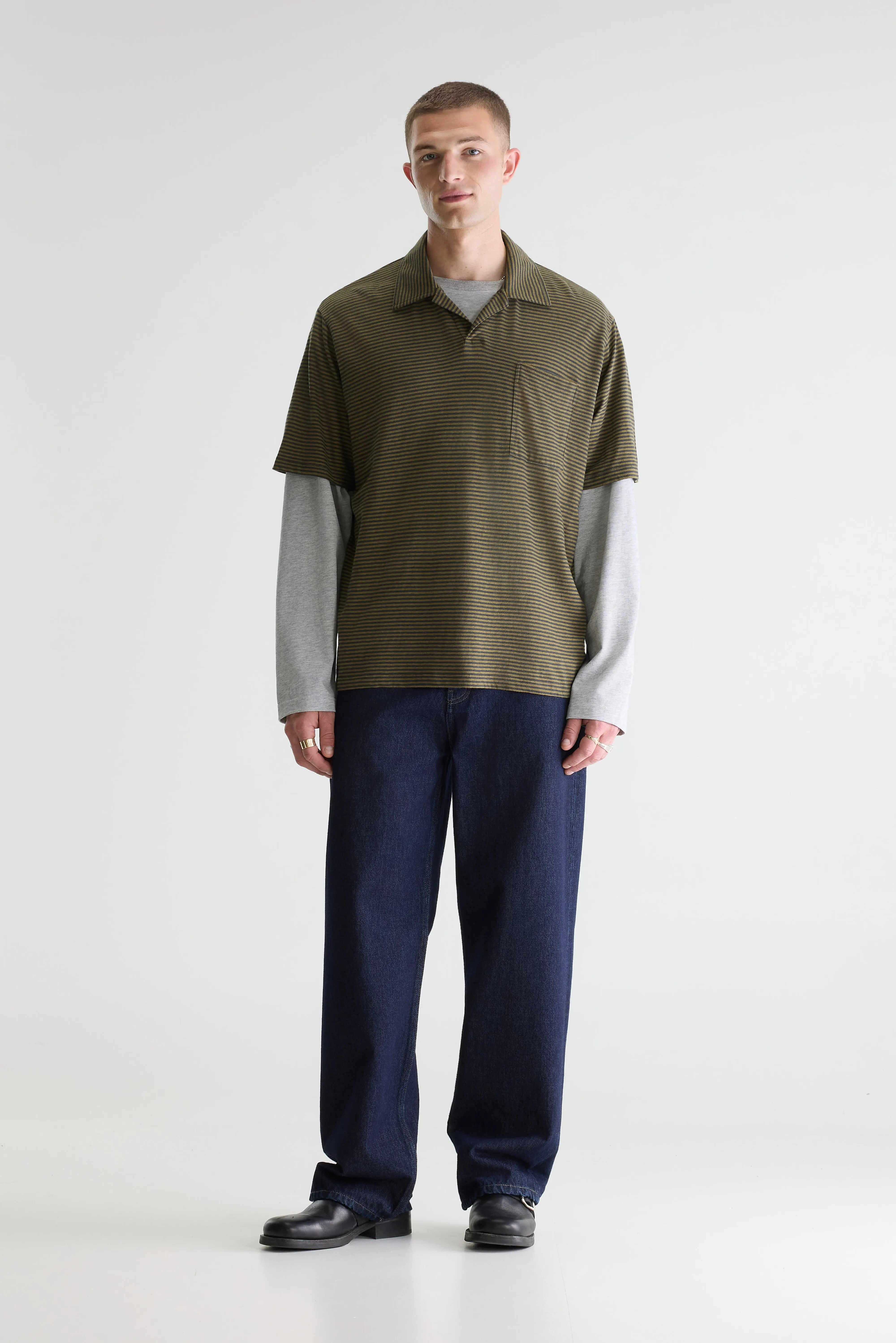 Videop relaxed striped polo (261 / M / STRIPE A) - Image 6