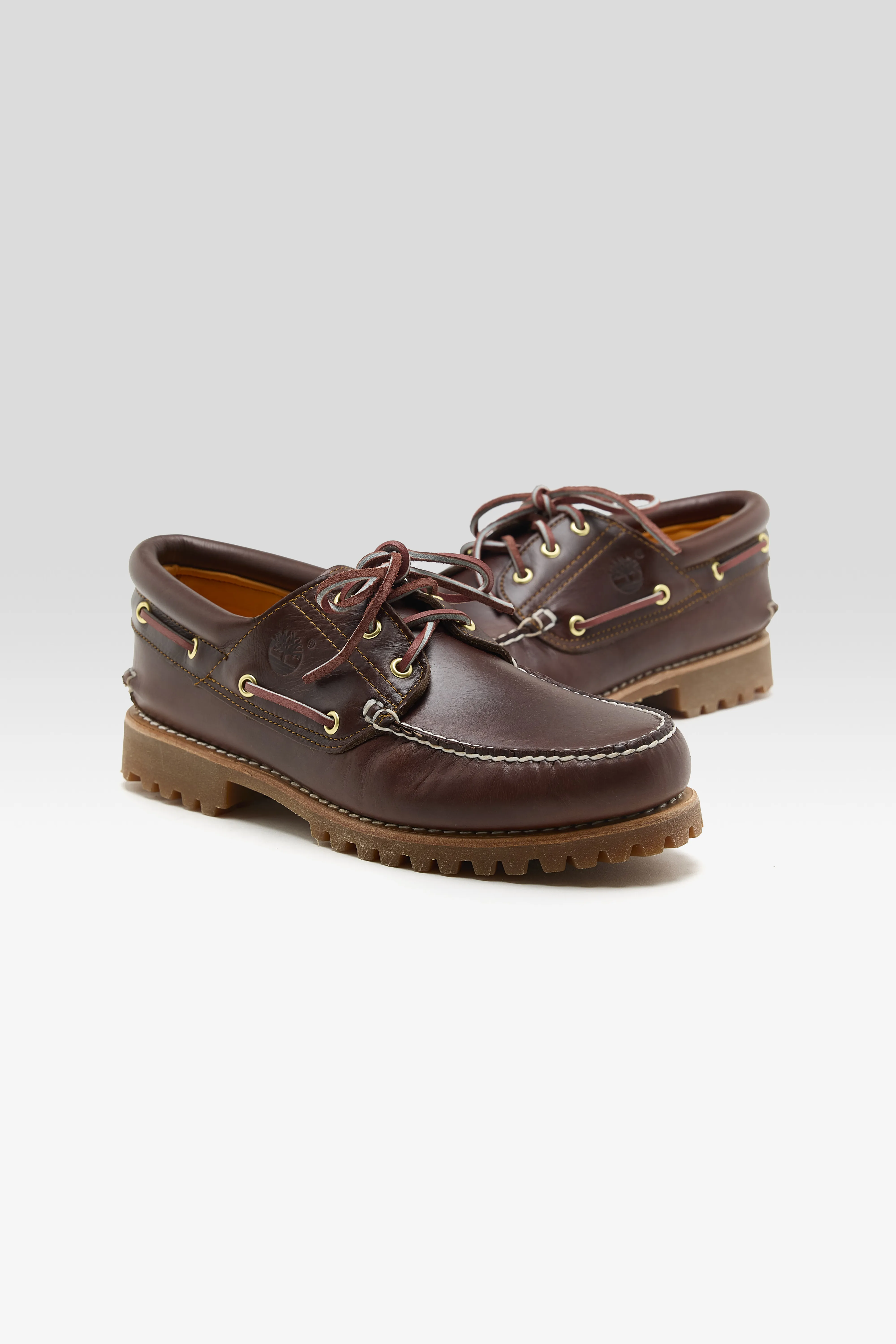 Authentic 3-Eye Lug Boat Shoes for Men (252 / M / BROWN) - Image 3