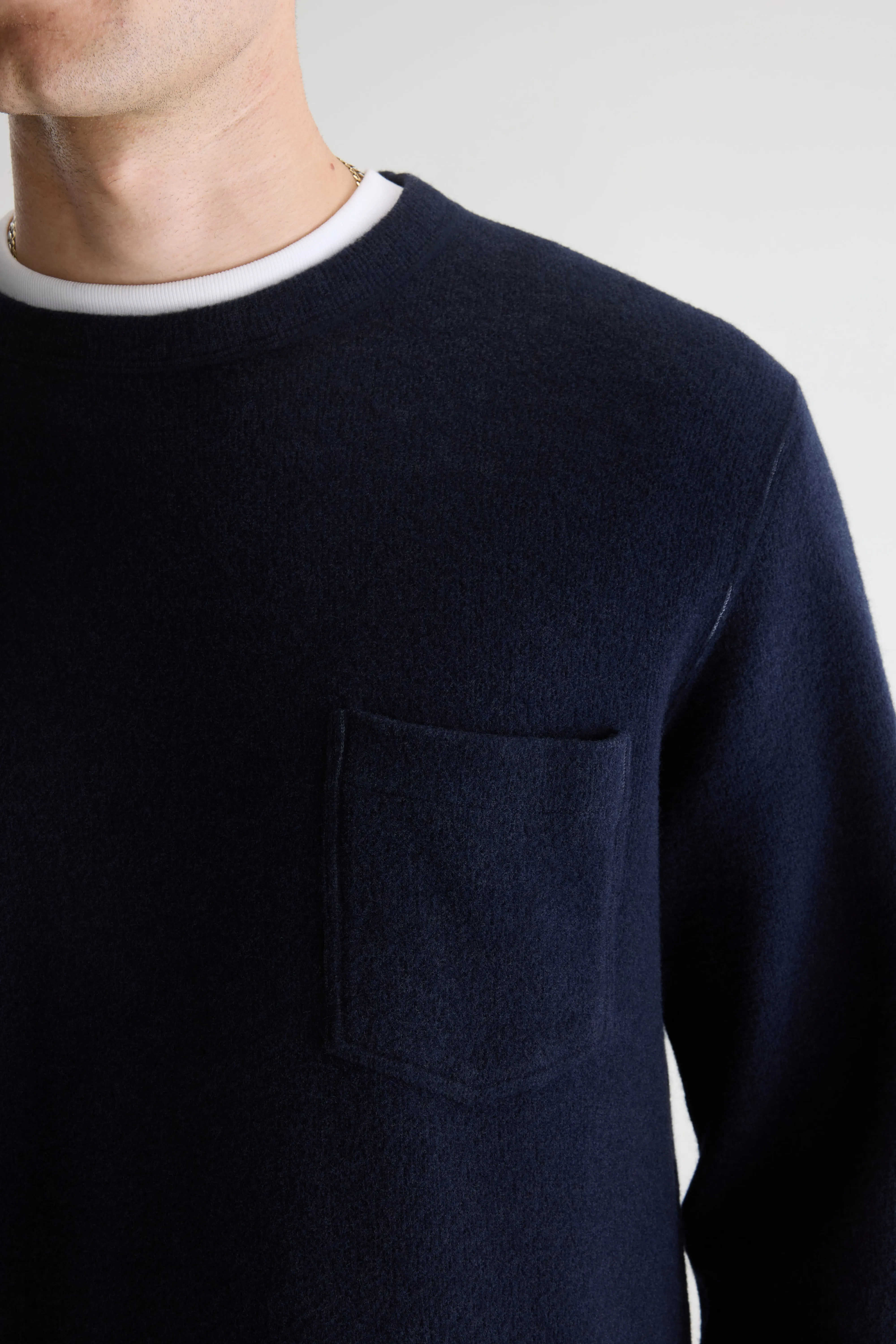 Velo navy blue crewneck sweatshirt (251 / M / COMBO C) - Image 5