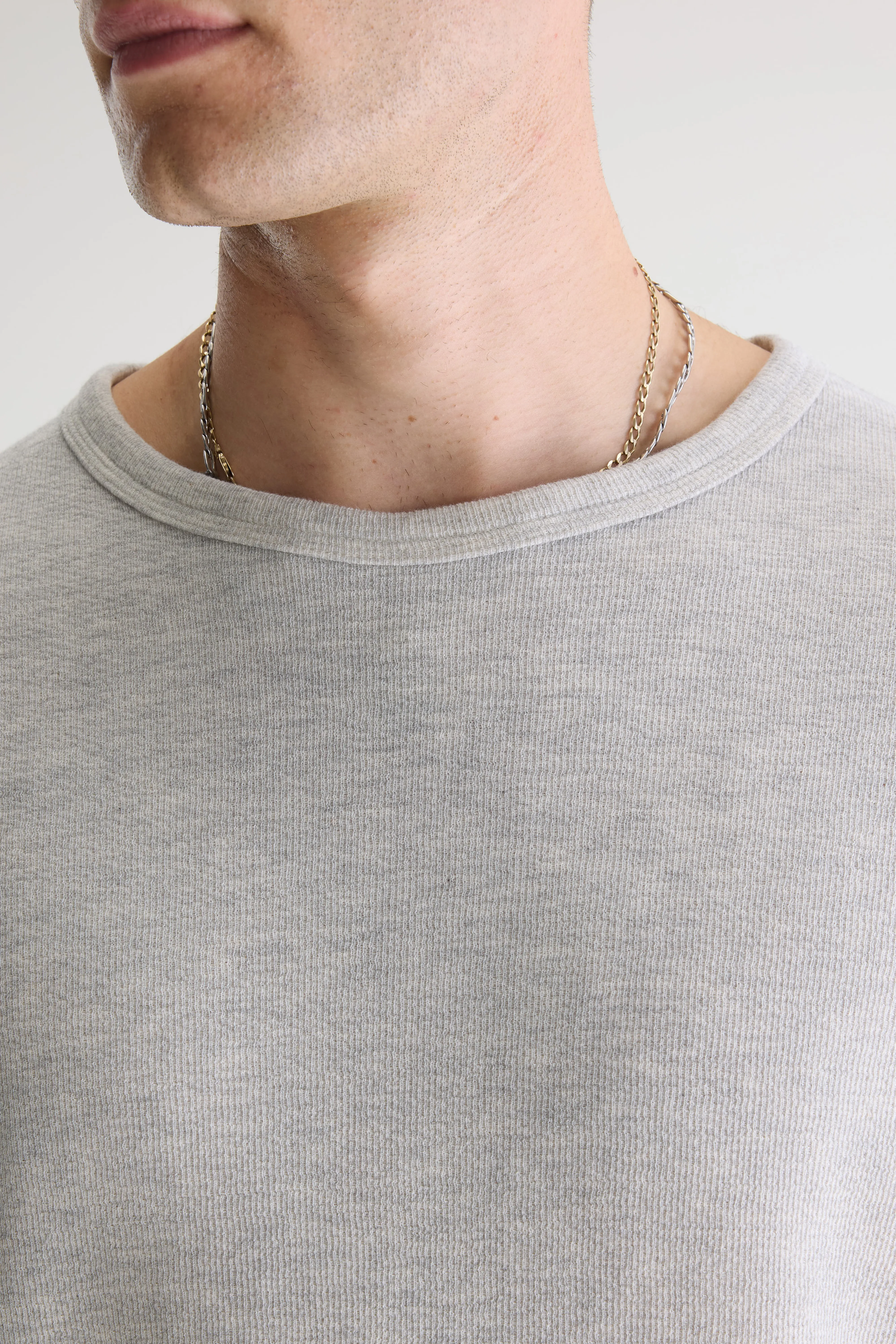 Fresh long-sleeve grey t-shirt (242 / M / H. GREY) - Image 5