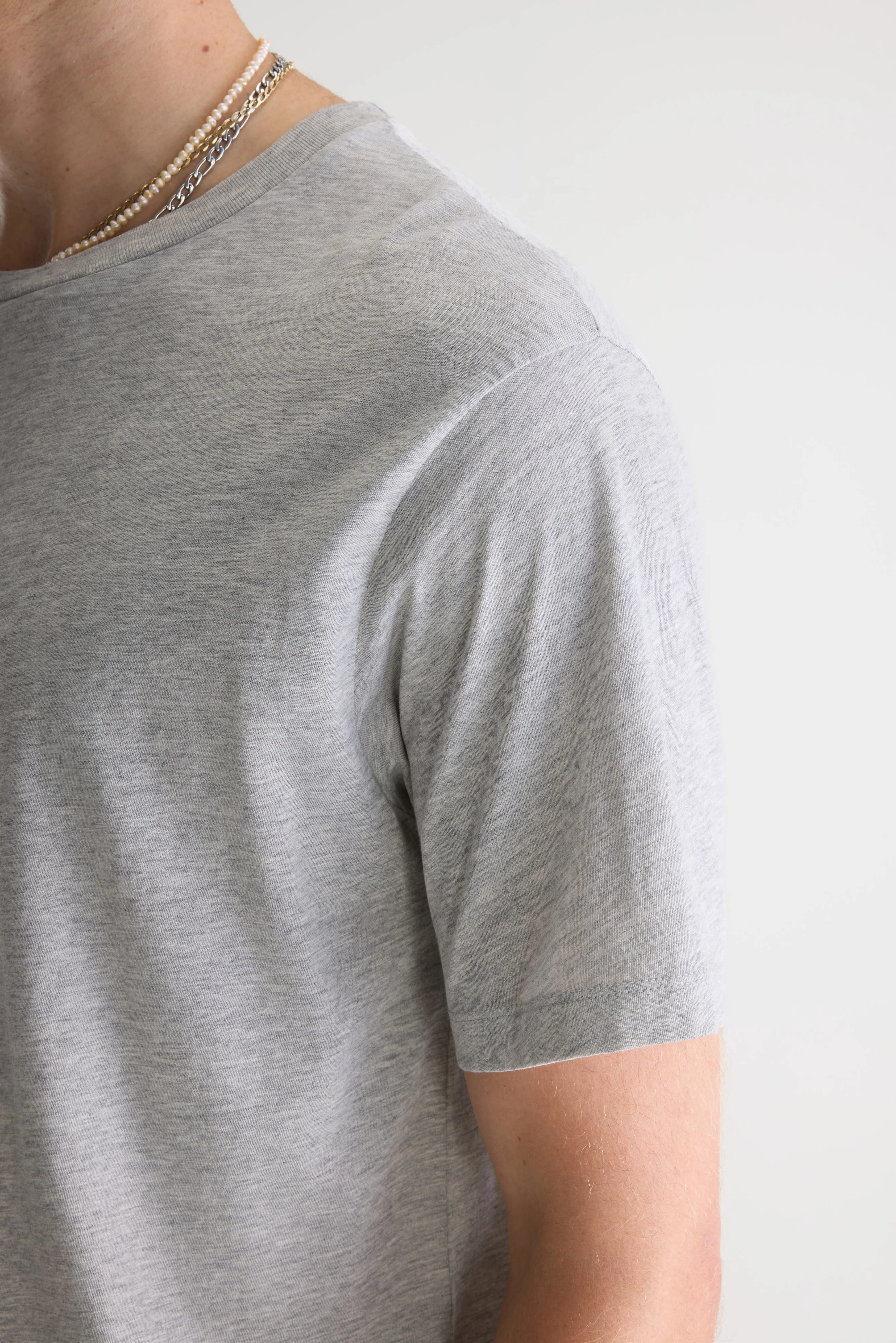 Vinx grey short-sleeve t-shirt (242 / M / H. GREY) - Image 6