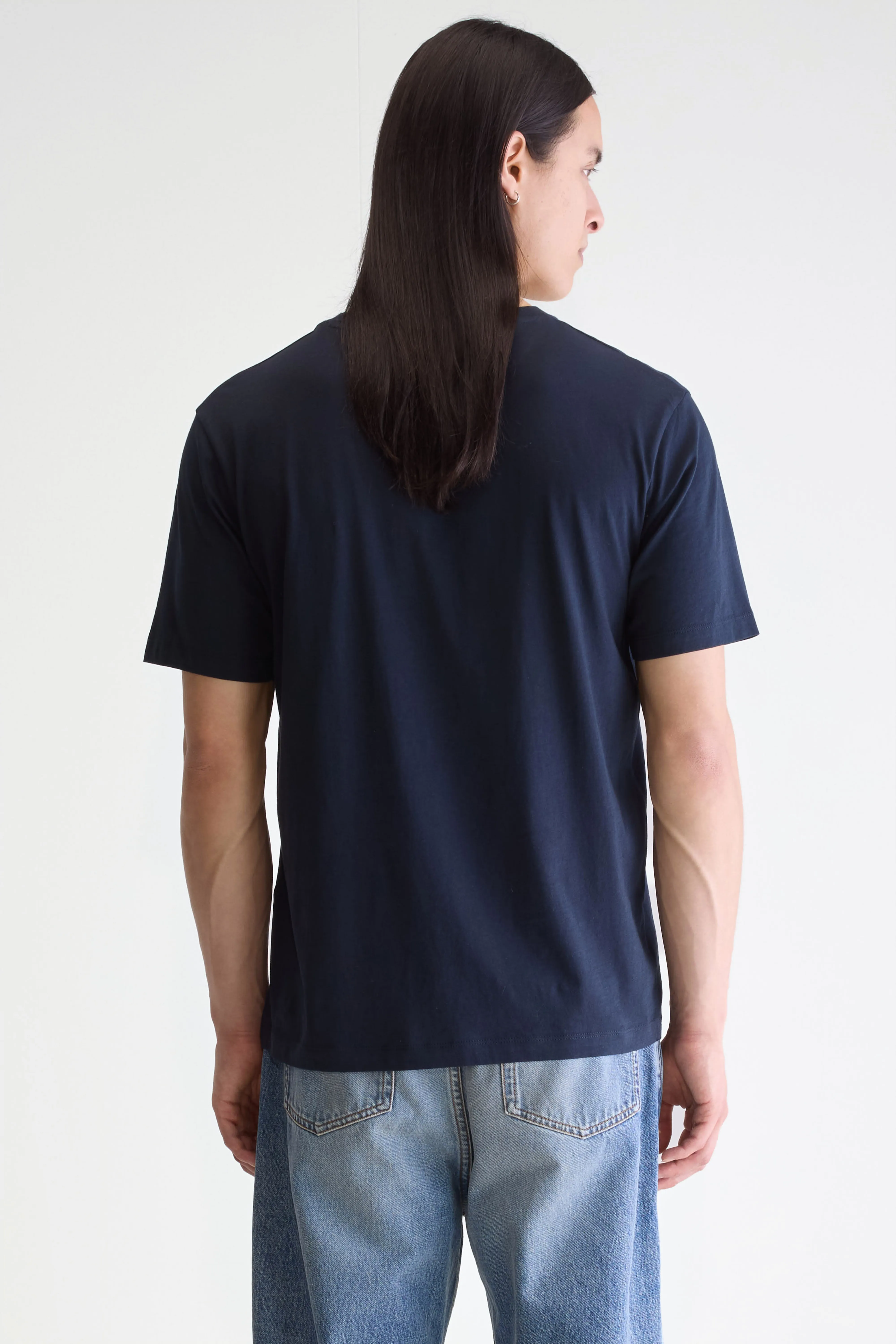 Vinx navy short-sleeve t-shirt (242 / M / NAVY) - Image 4