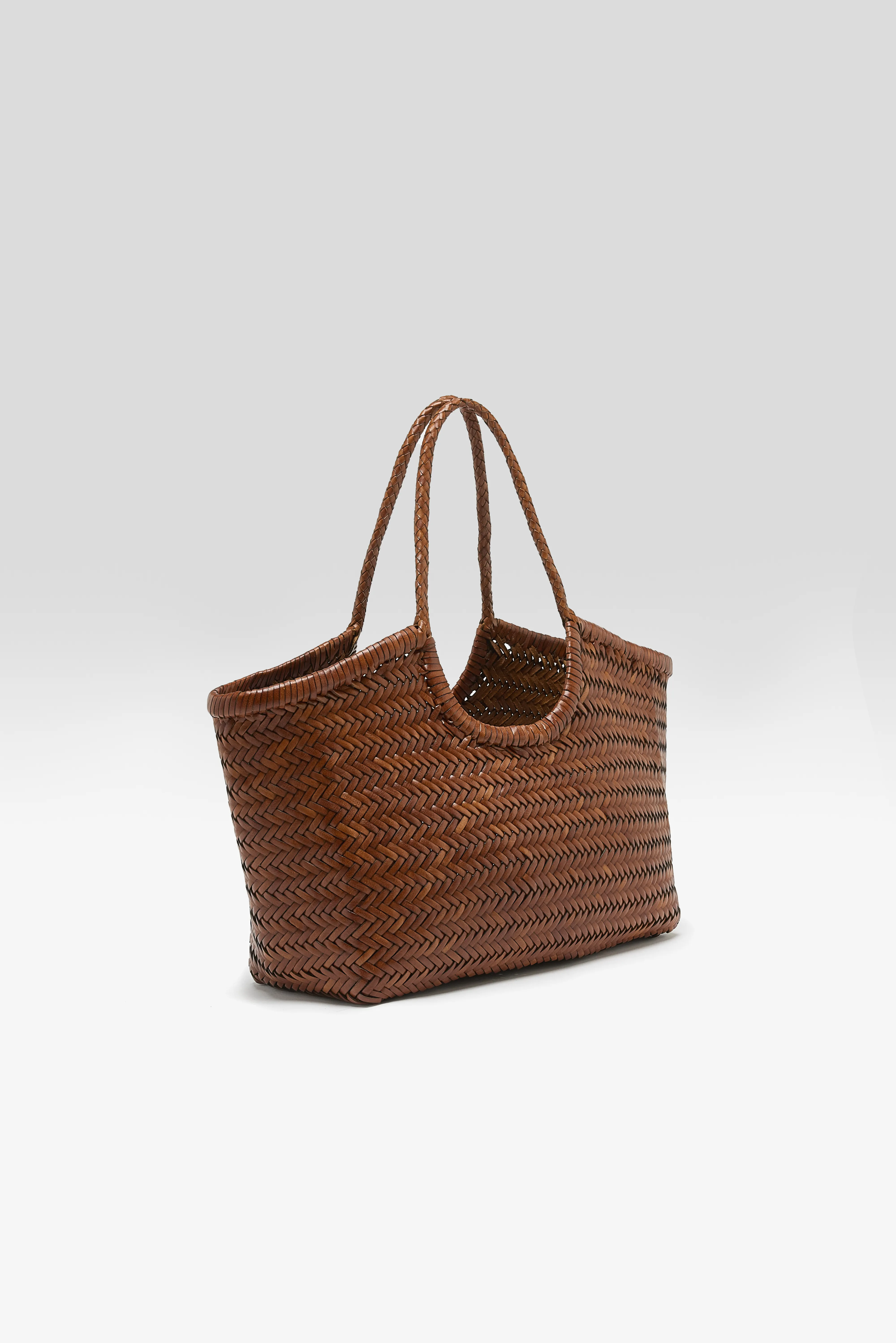 Nantucket Big Woven Leather Bag  (261 / W / DARK BROWN) - Image 5