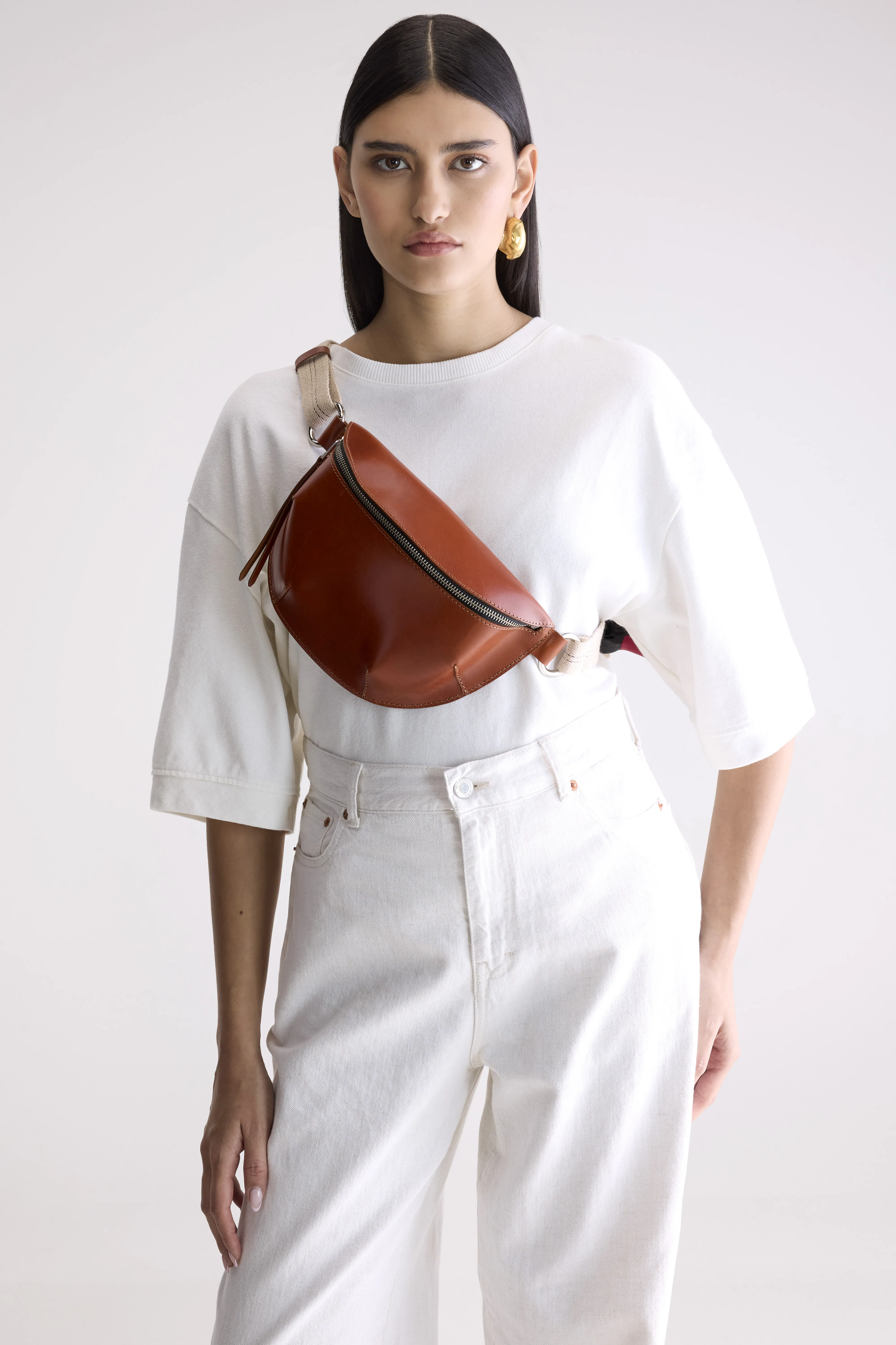 Rosie cognac sling bag (252 / W / COGNAC) - Image 3