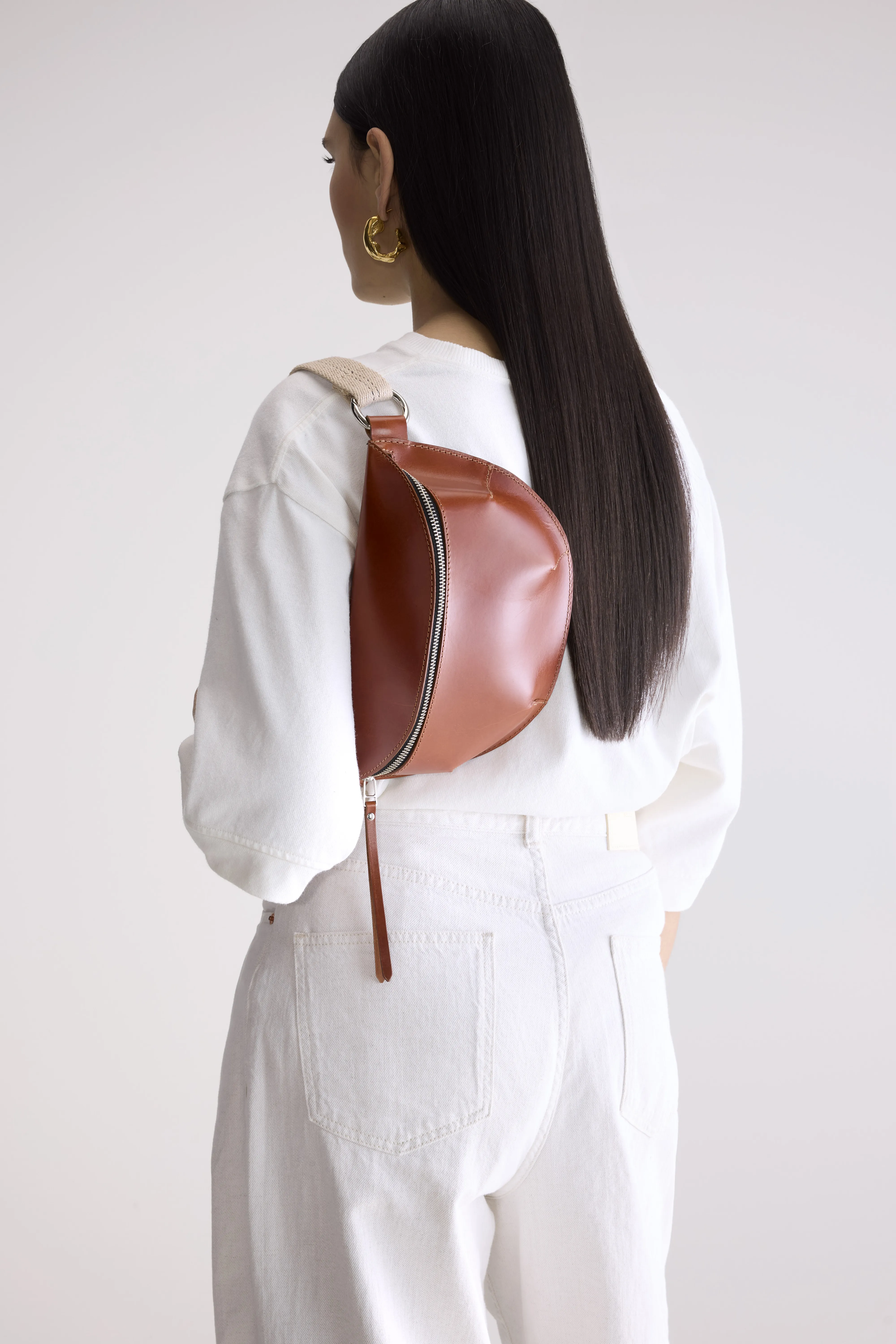 Rosie cognac sling bag (252 / W / COGNAC) - Image 5