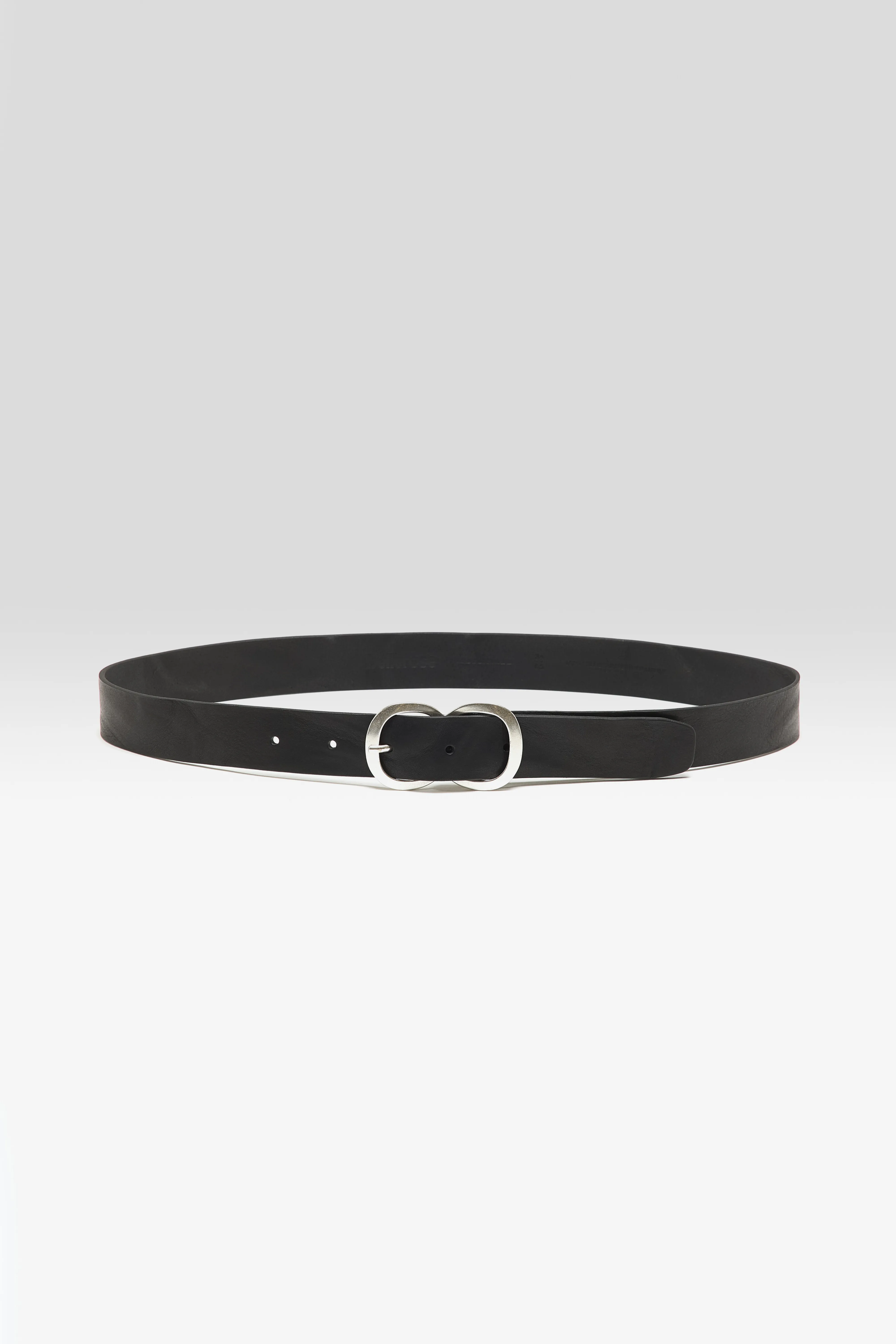 Sabas black leather belt (251 / W / BLACK) - Image 2