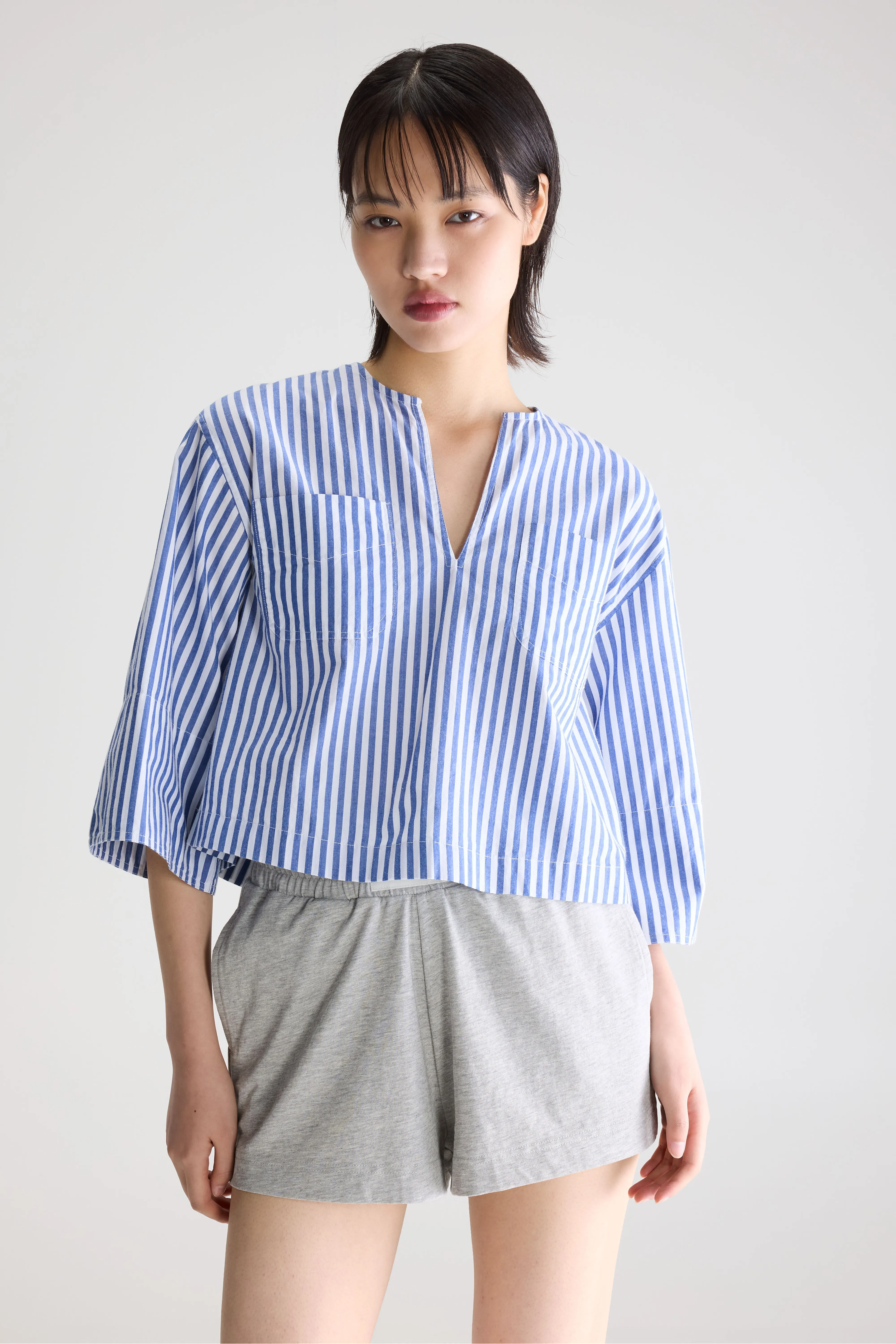 Chalk relaxed shirt (261 / W / STRIPE A) - Image 2