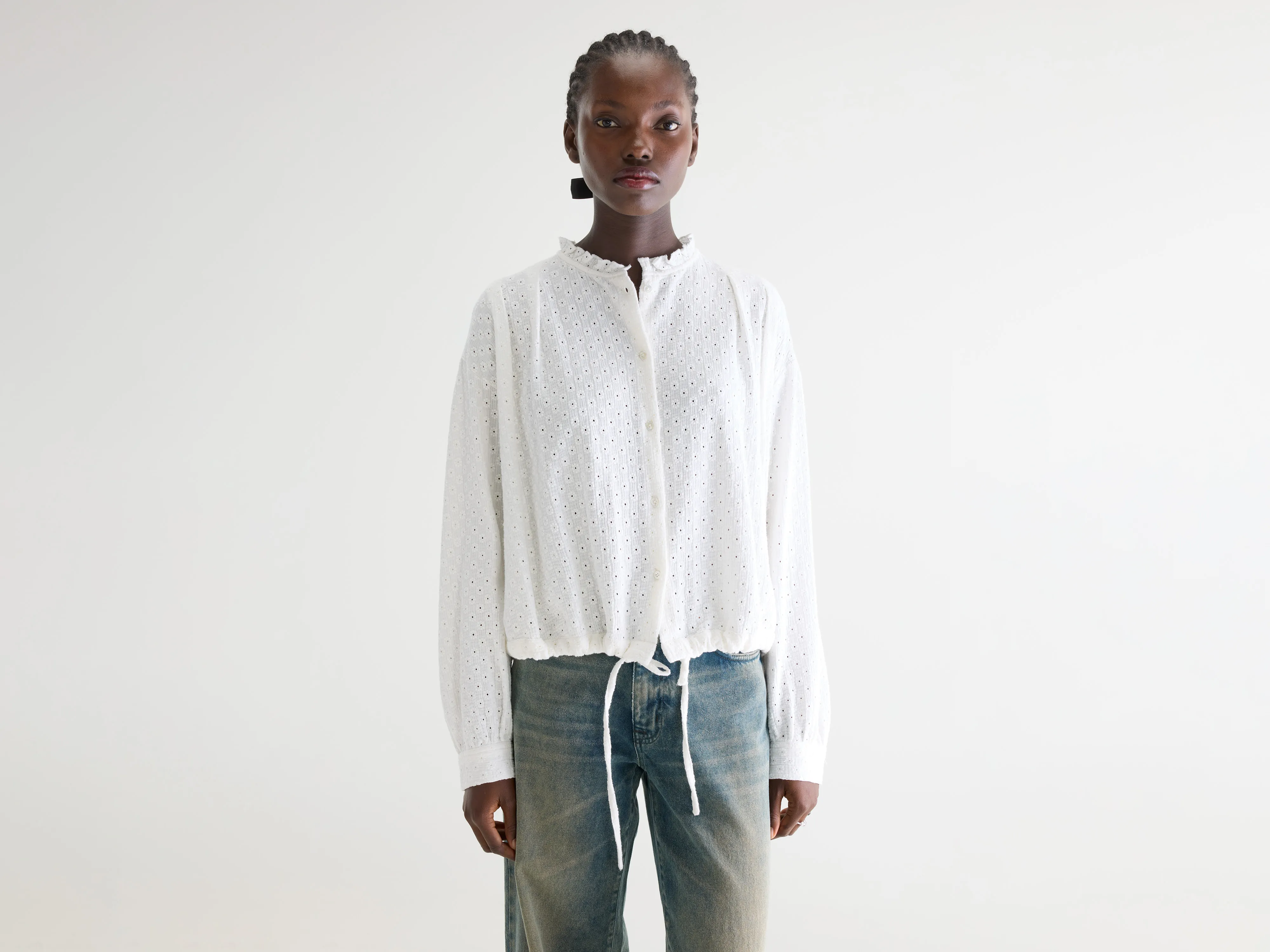 Chelsy embroidered blouse (261 / W / NATURAL)