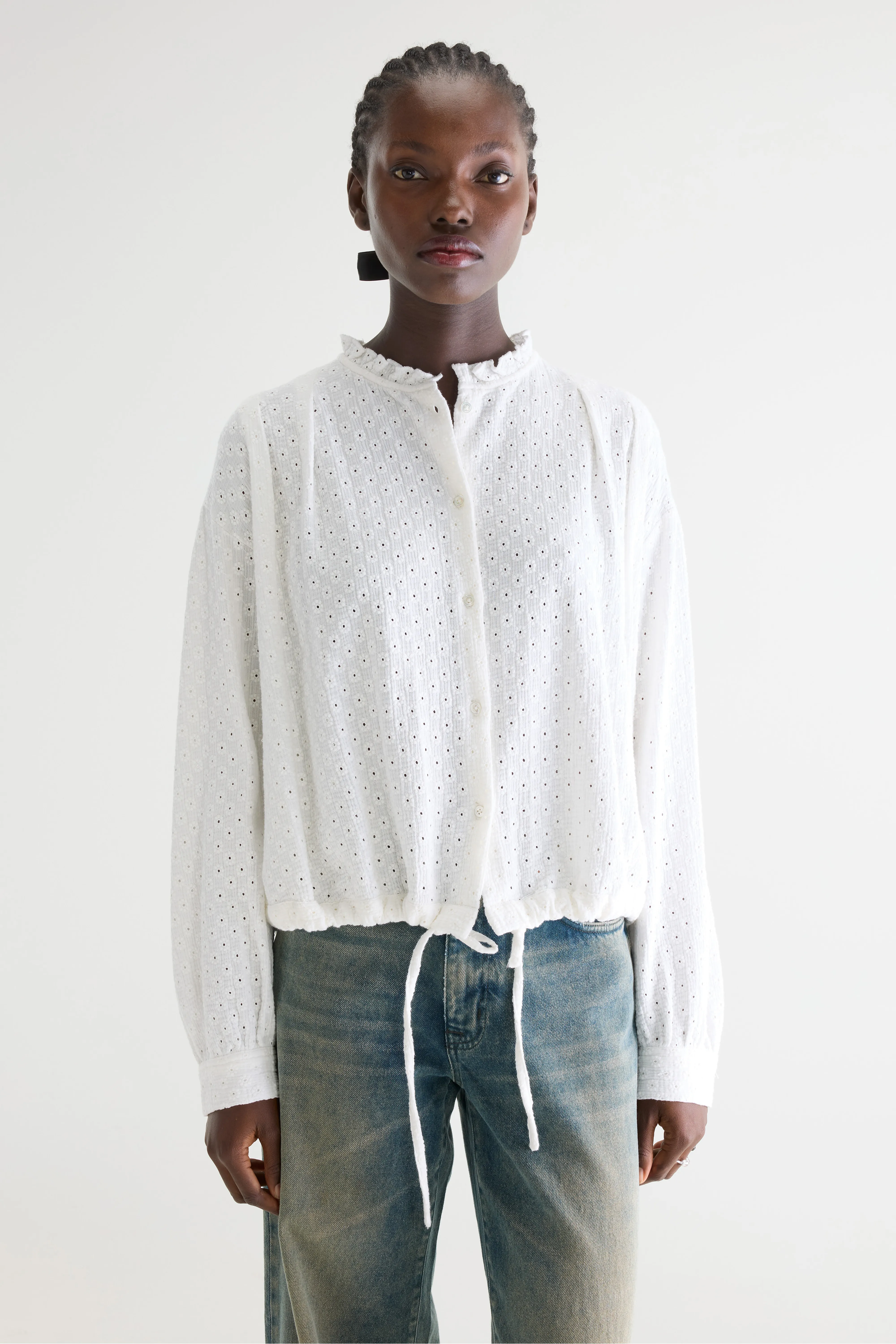 Chelsy embroidered blouse (261 / W / NATURAL) - Image 2