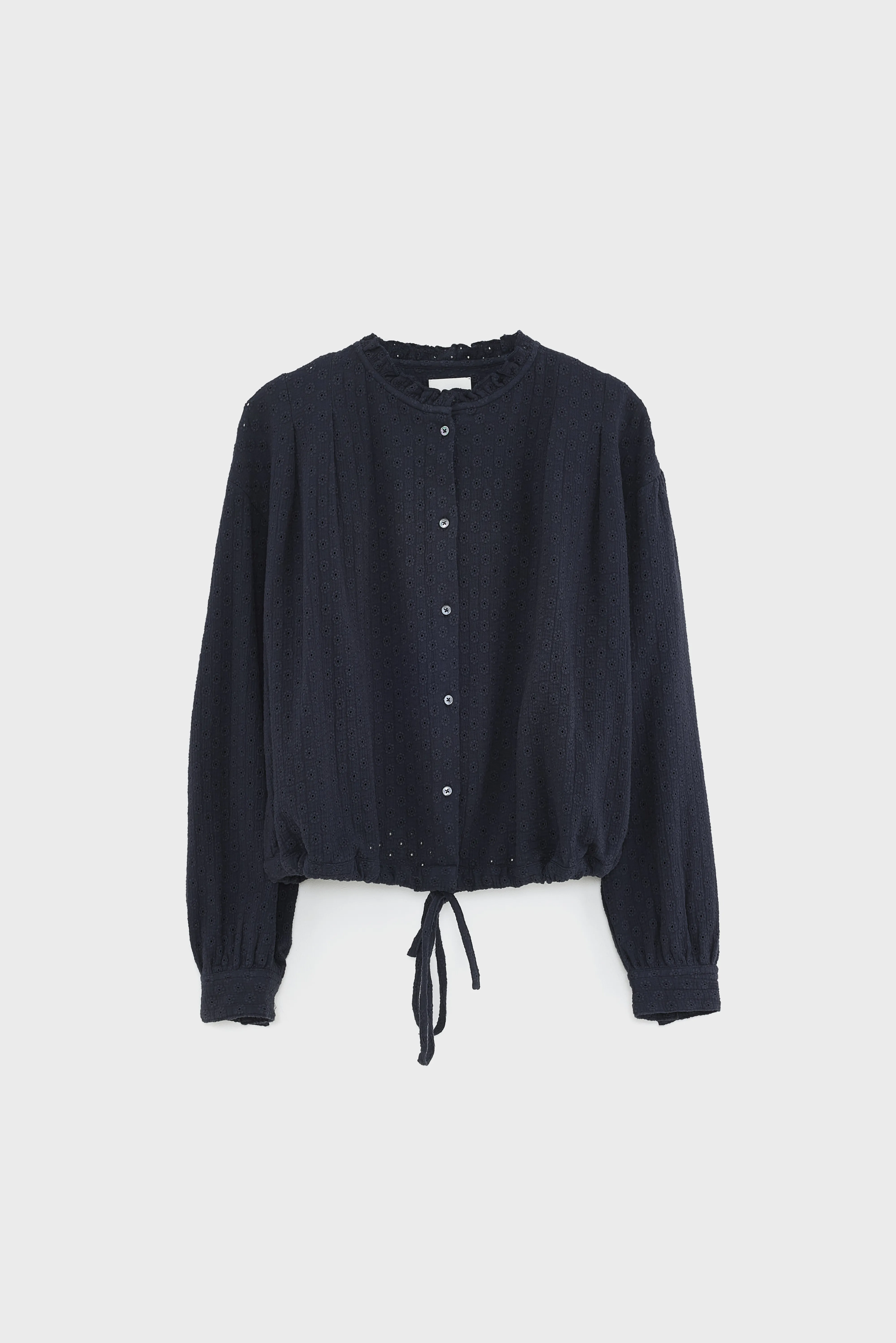 Chelsy embroidered blouse (261 / W / NAVY) - Image 7