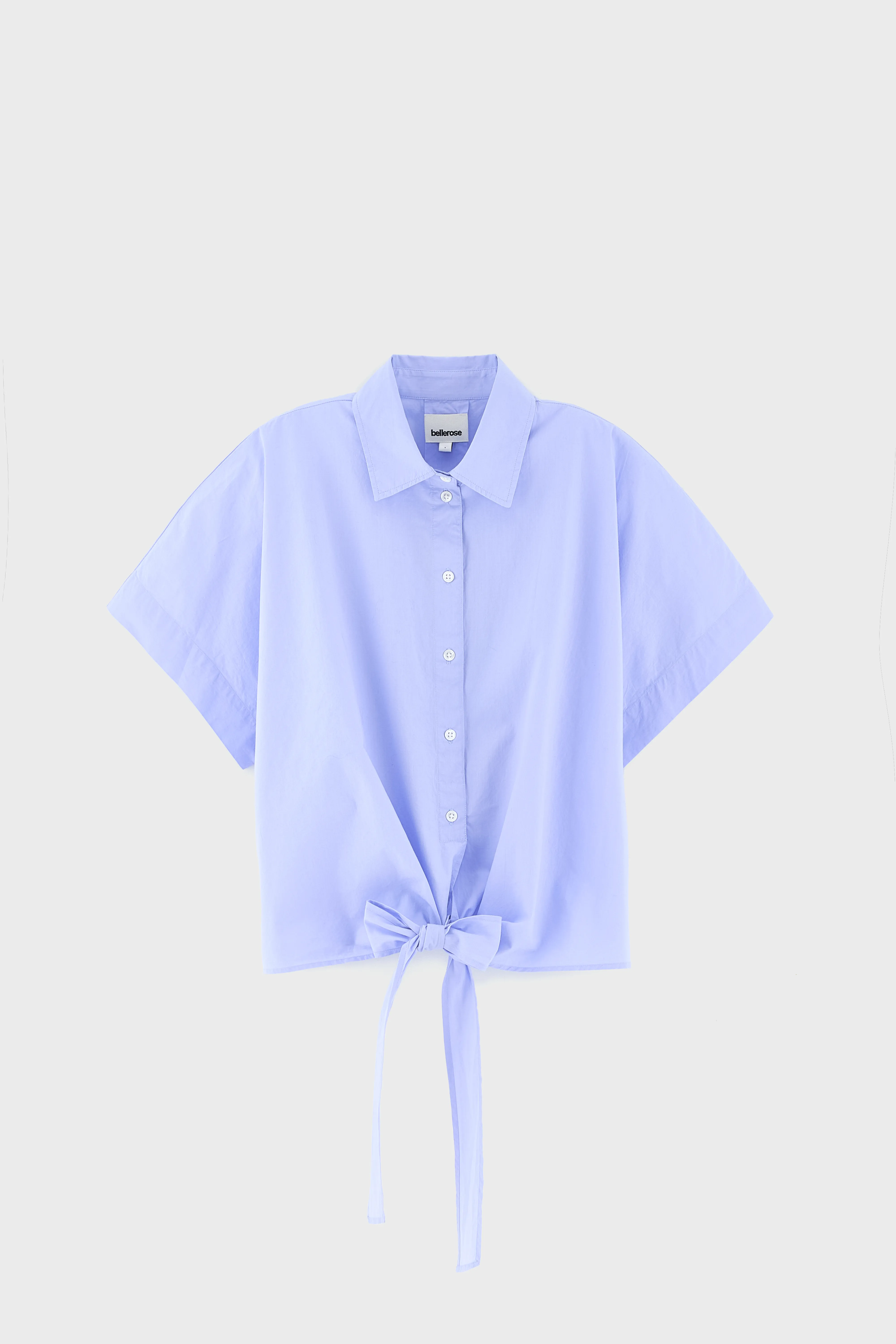Coral tie-up blouse (261 / W / LAVENDER) - Image 7