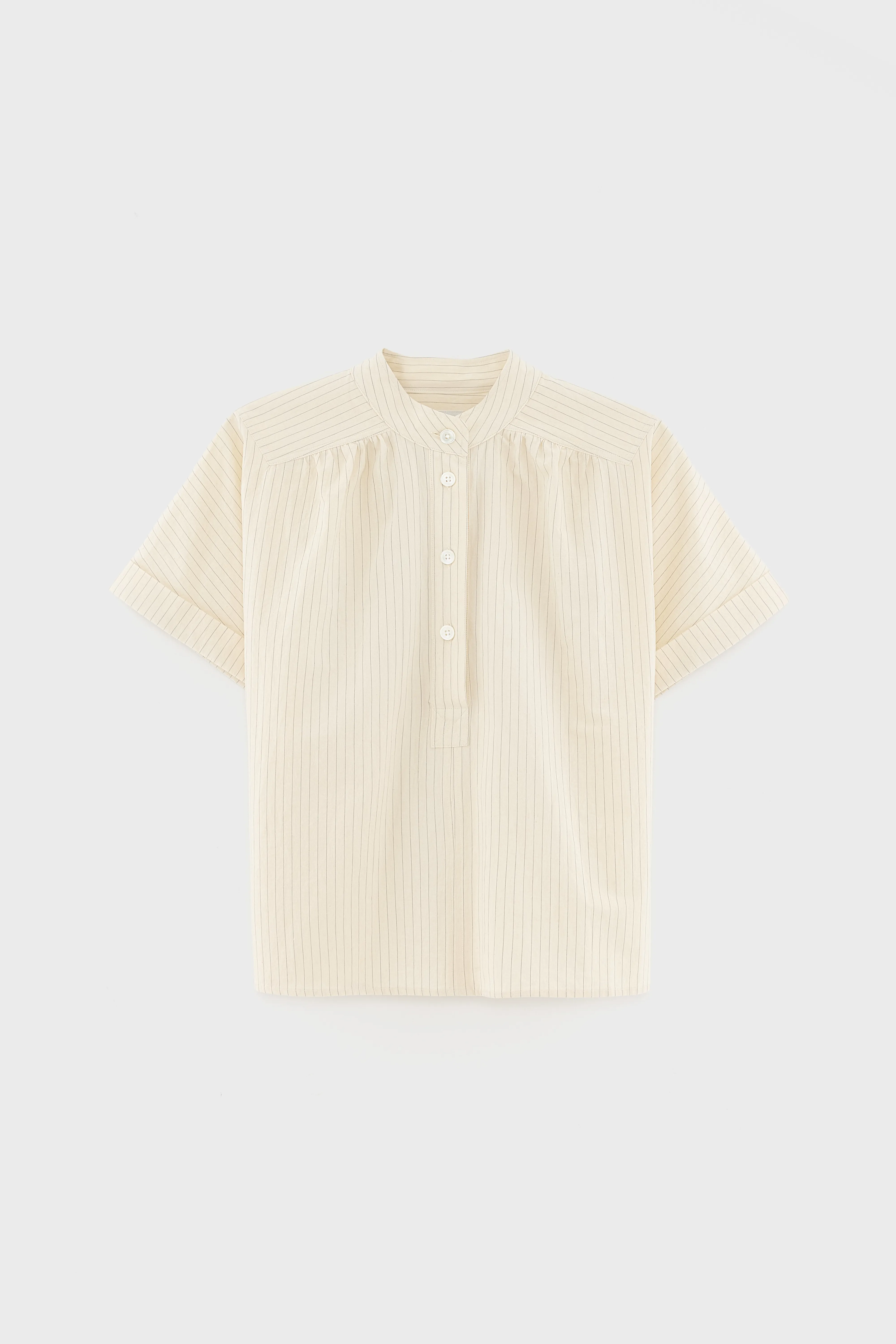 Pear short-sleeve blouse (261 / W / STRIPE A) - Image 7