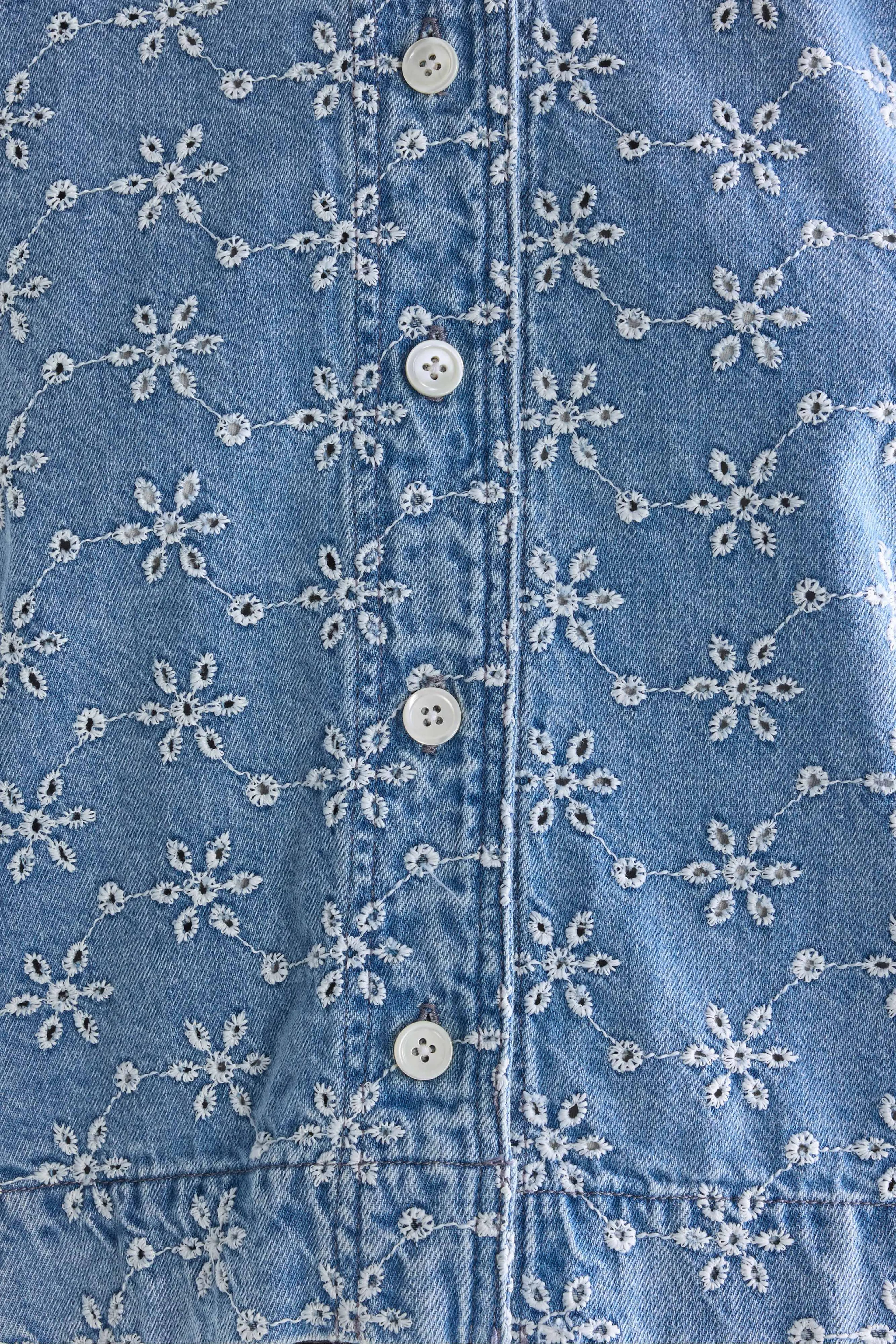Pinda denim blouse (261 / W / MEDIUM BLEACH) - Image 6