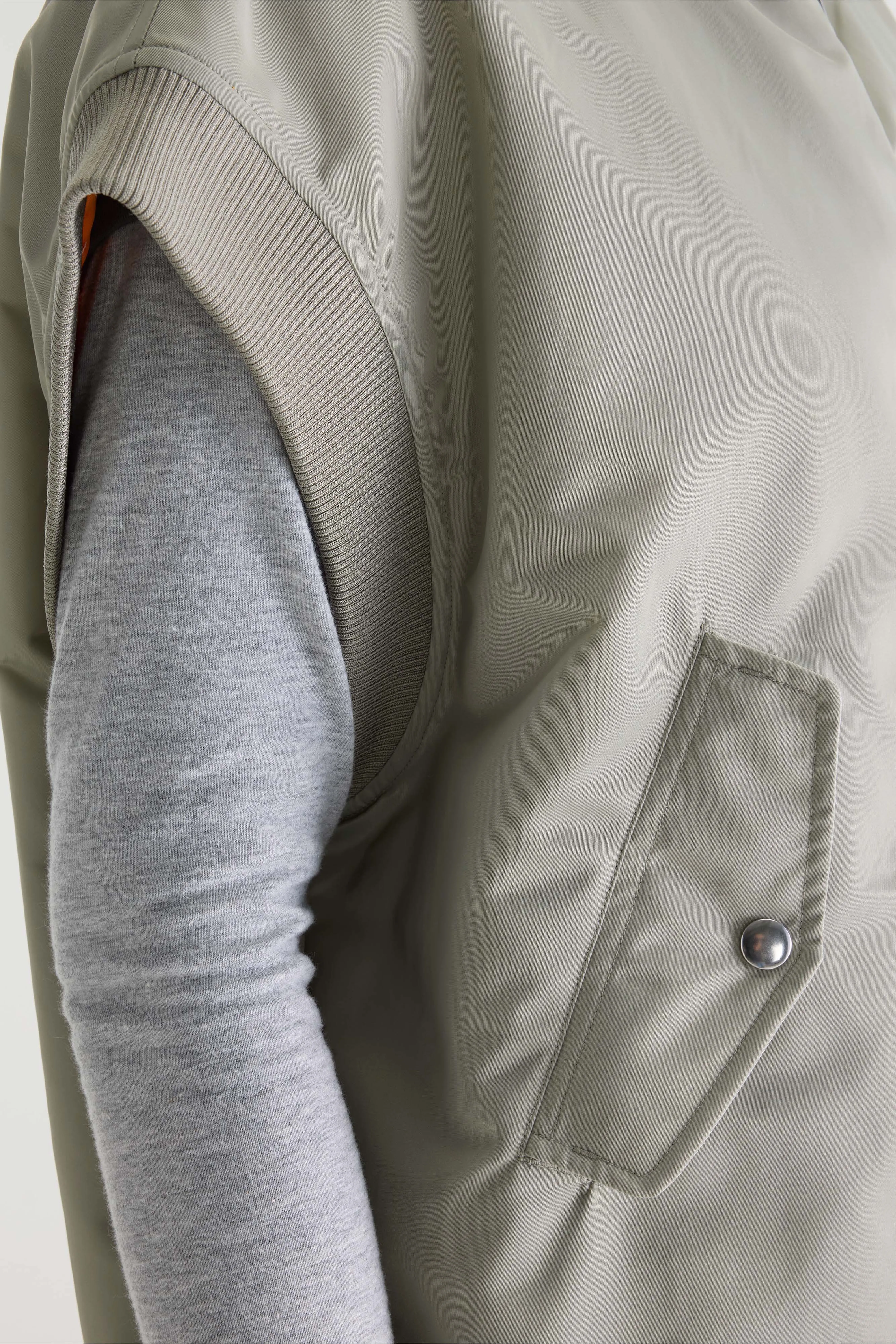 Hiroki sleeveless jacket (261 / W / MERCURY) - Image 6