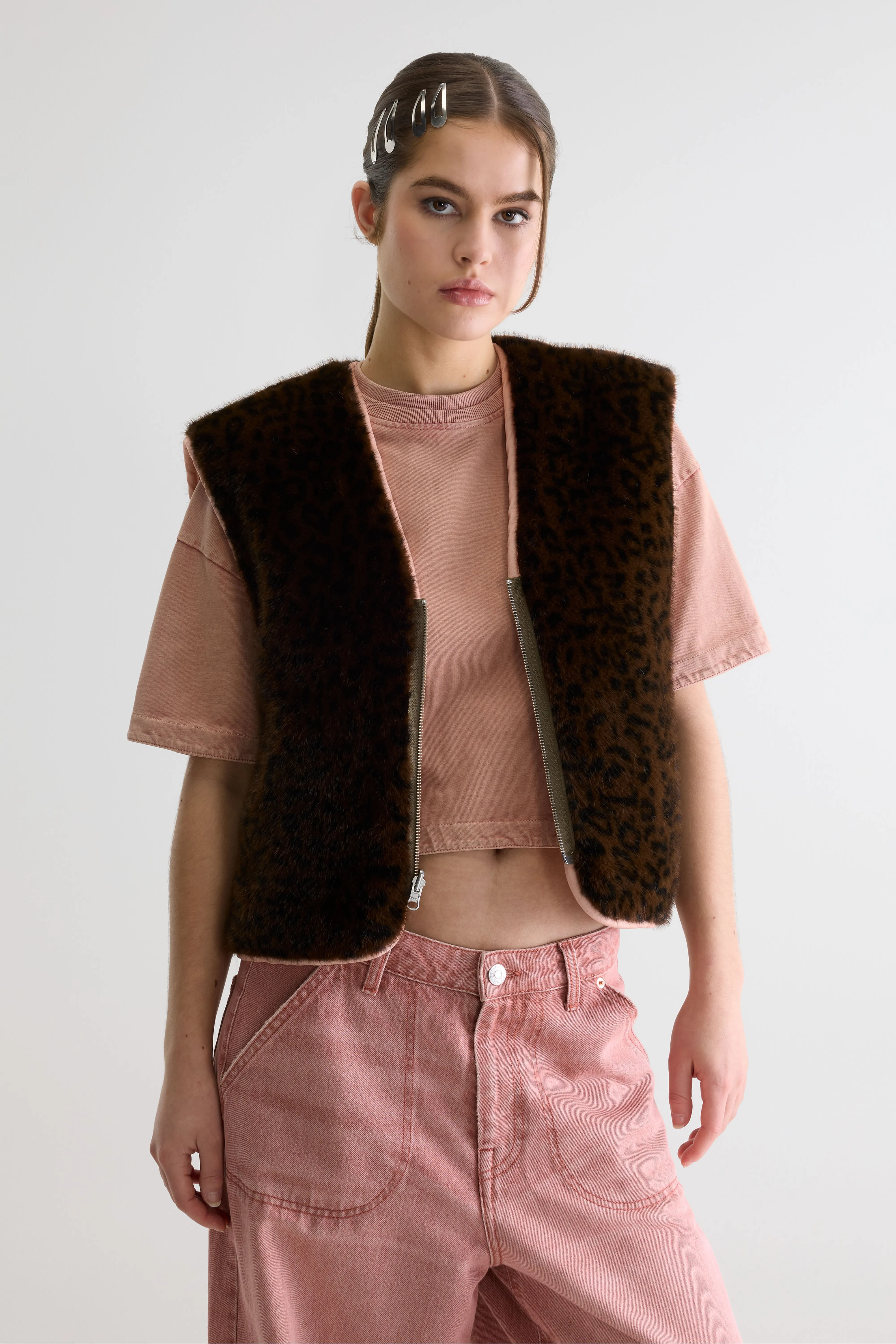 Joannie sleeveless jacket (261 / W / BABE) - Image 3