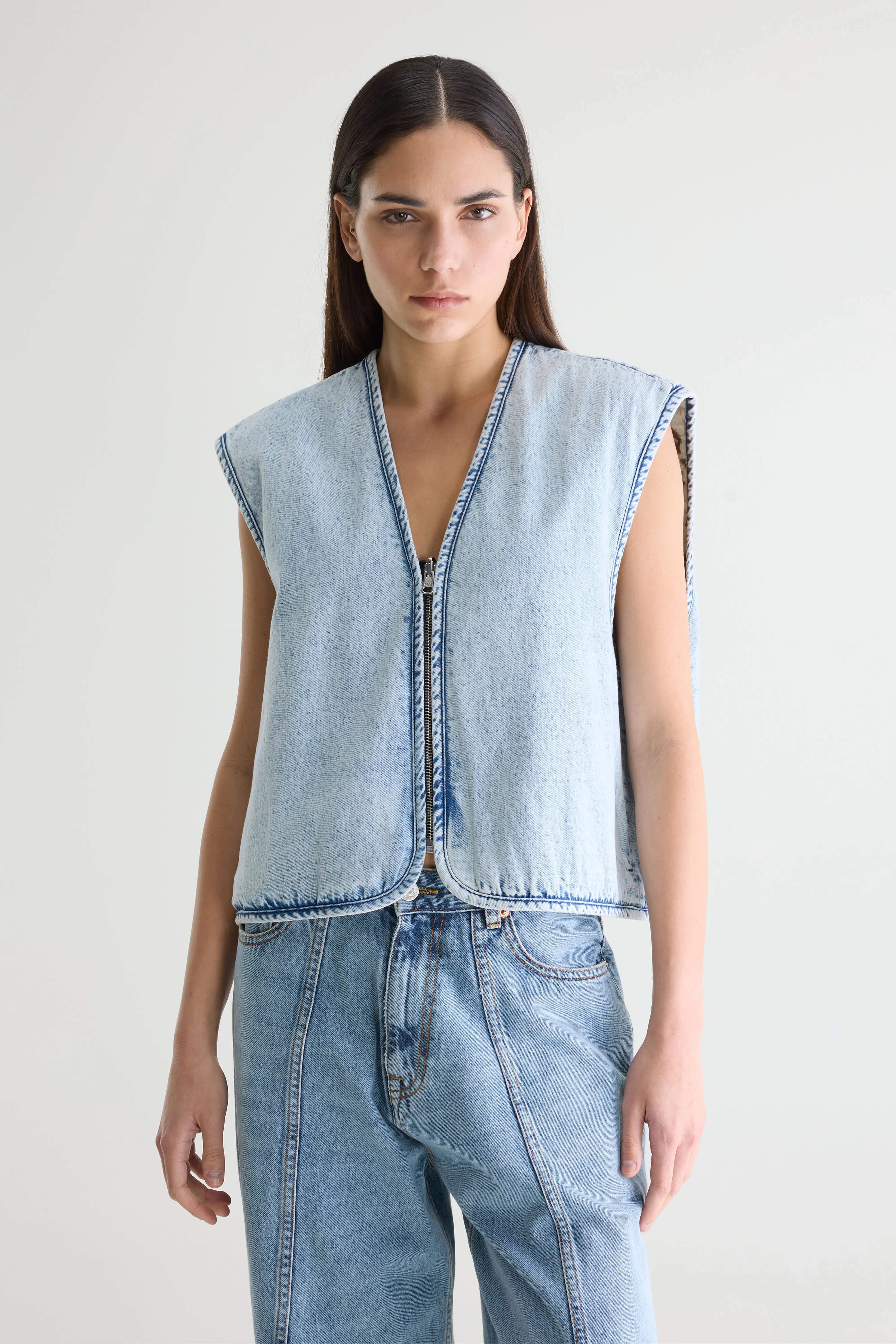 Joannie sleeveless jacket (261 / W / COMBO A) - Image 3