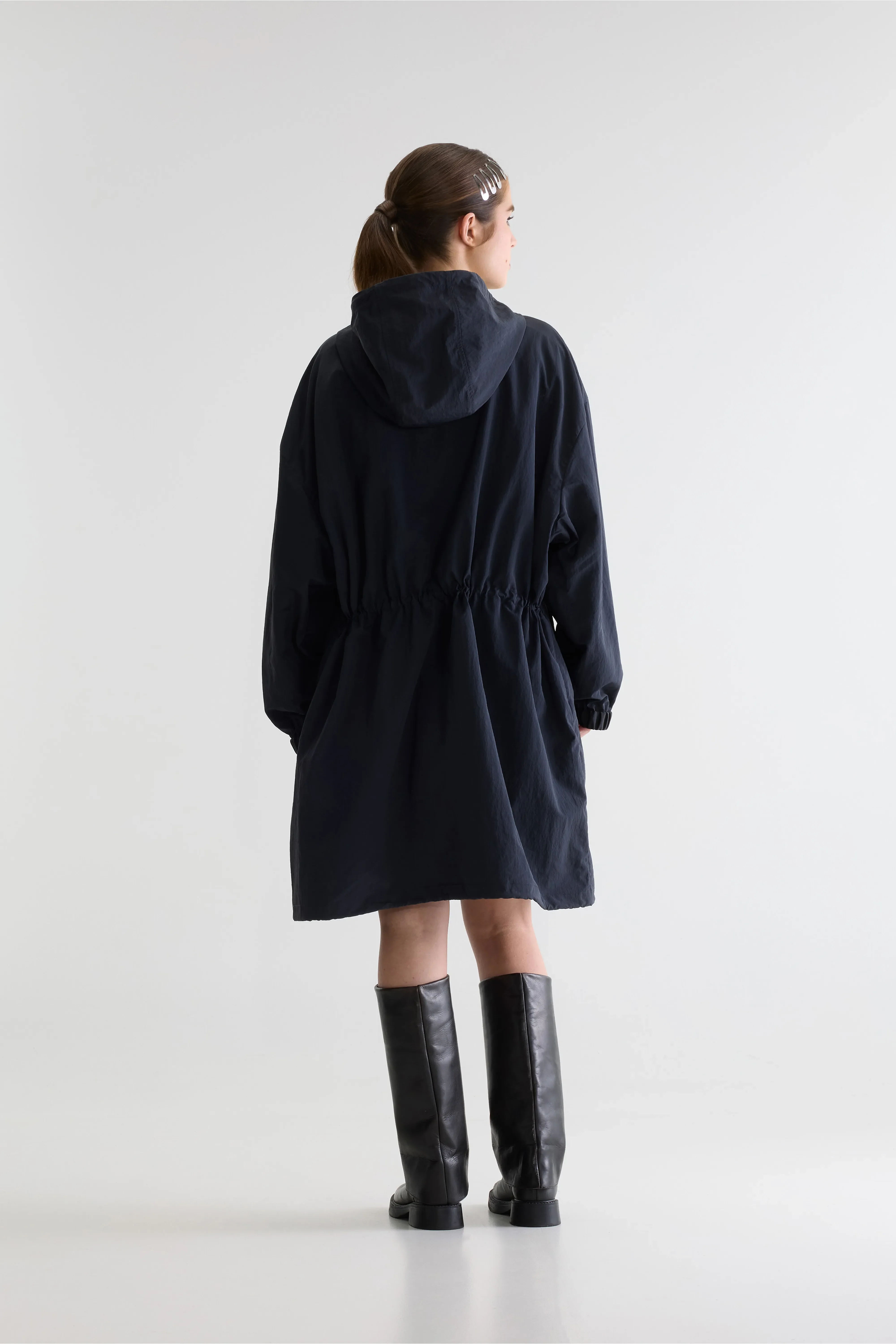 Henny hooded coat (261 / W / NAVY) - Image 3