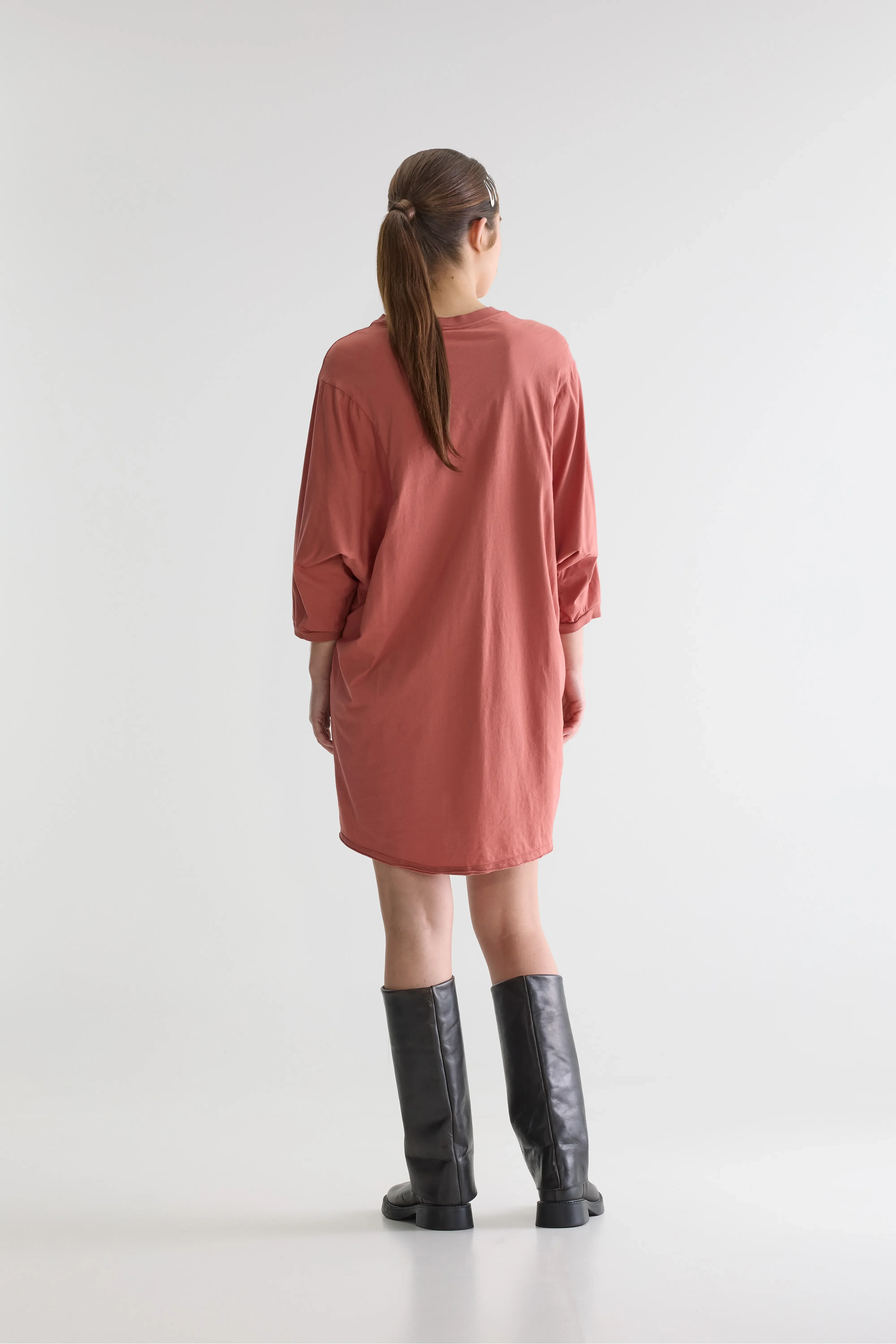 Fede t-shirt dress (261 / W / ETRUSCAN RED) - Image 3