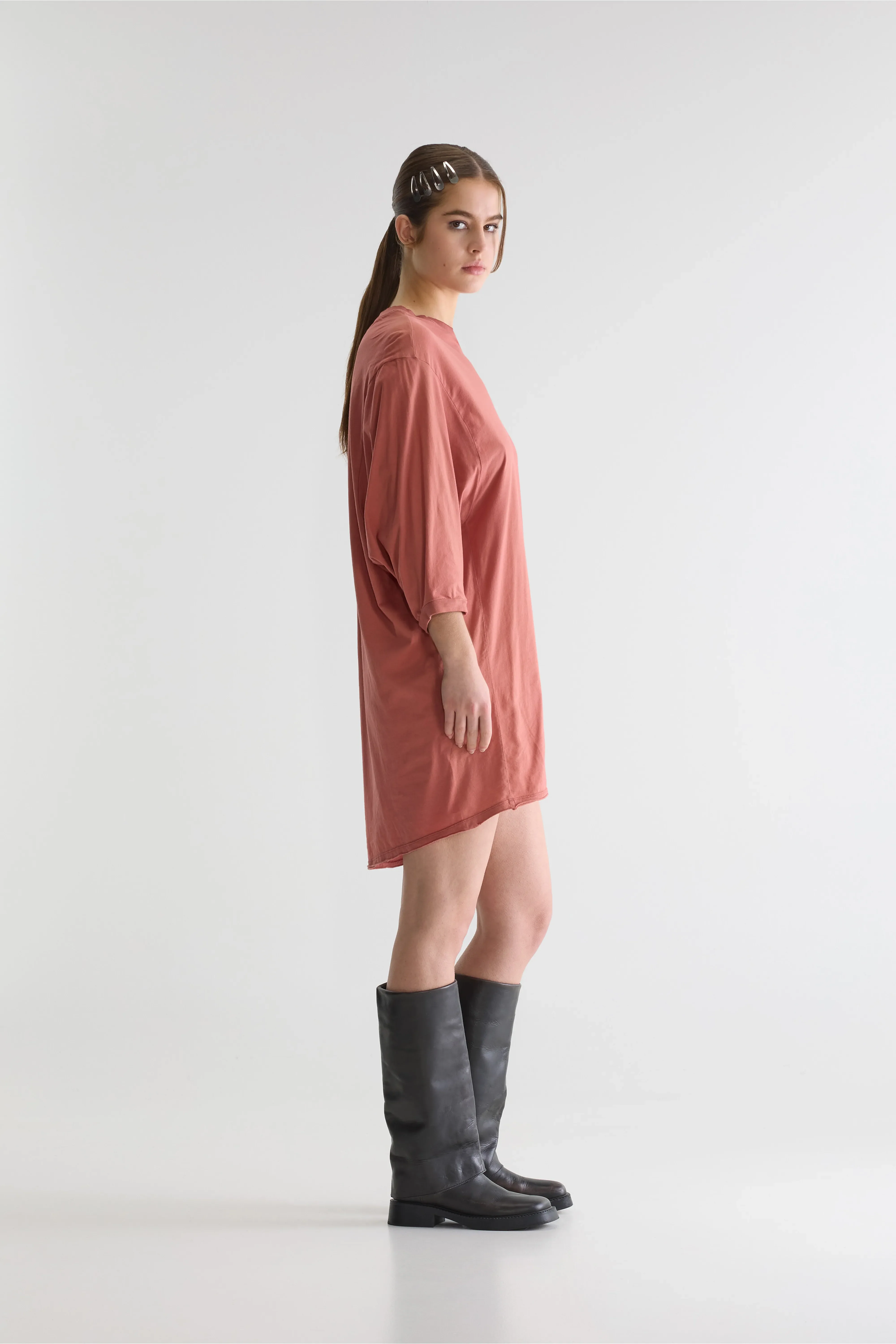 Fede t-shirt dress (261 / W / ETRUSCAN RED) - Image 4