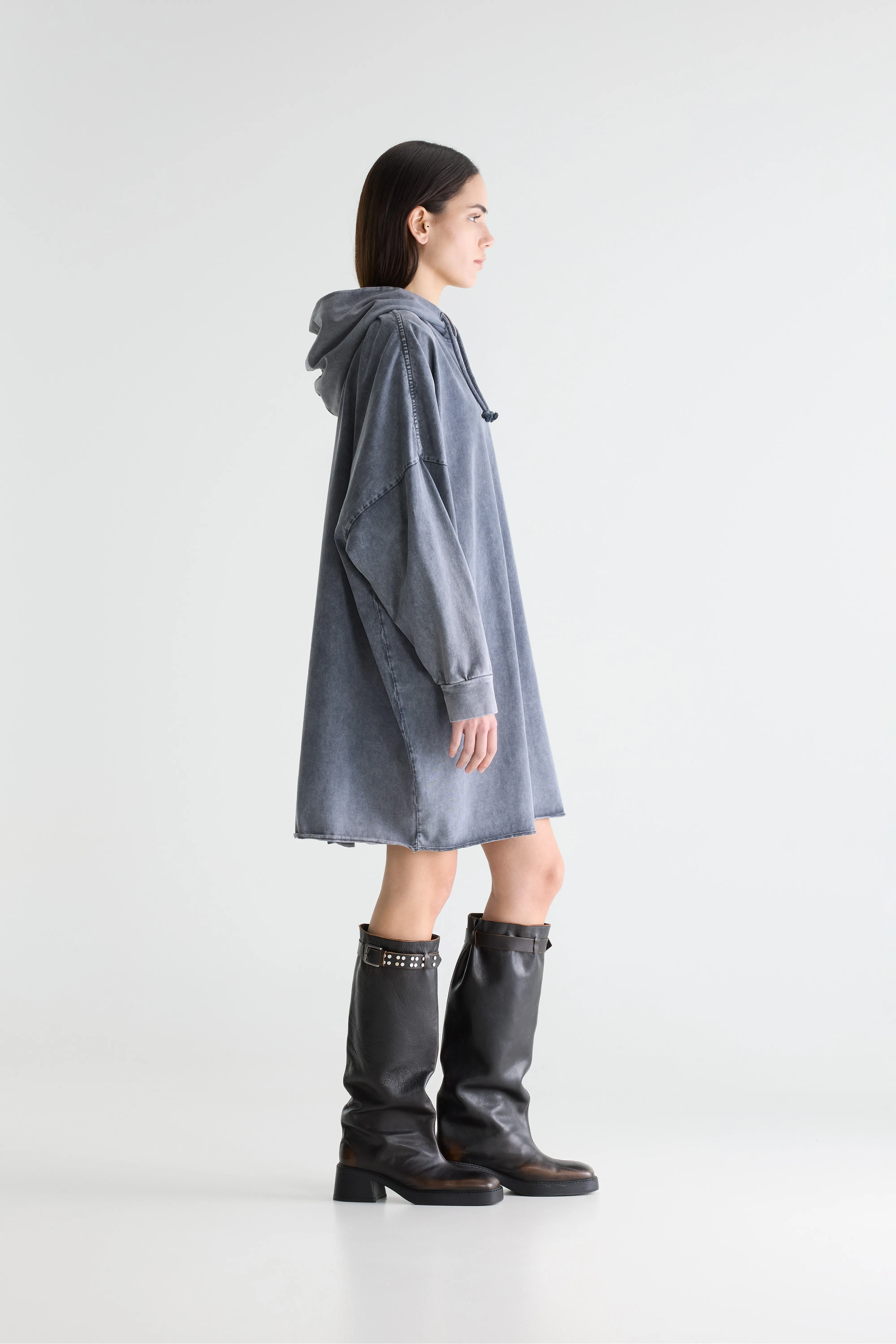 Fiid sweatshirt dress (261 / W / NAVY) - Image 4
