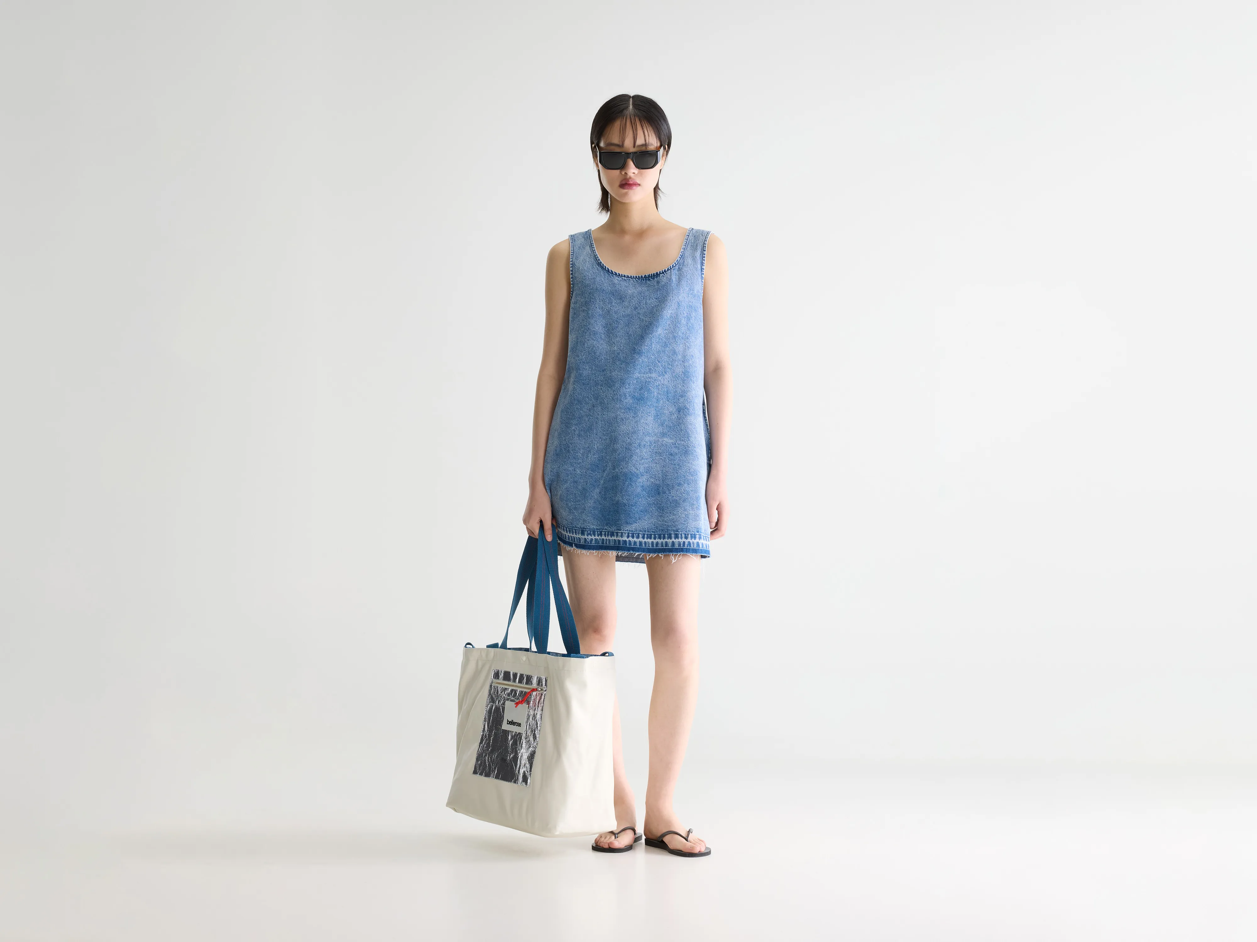 Junie denim mini dress (261 / W / VNTG STONE WASH)