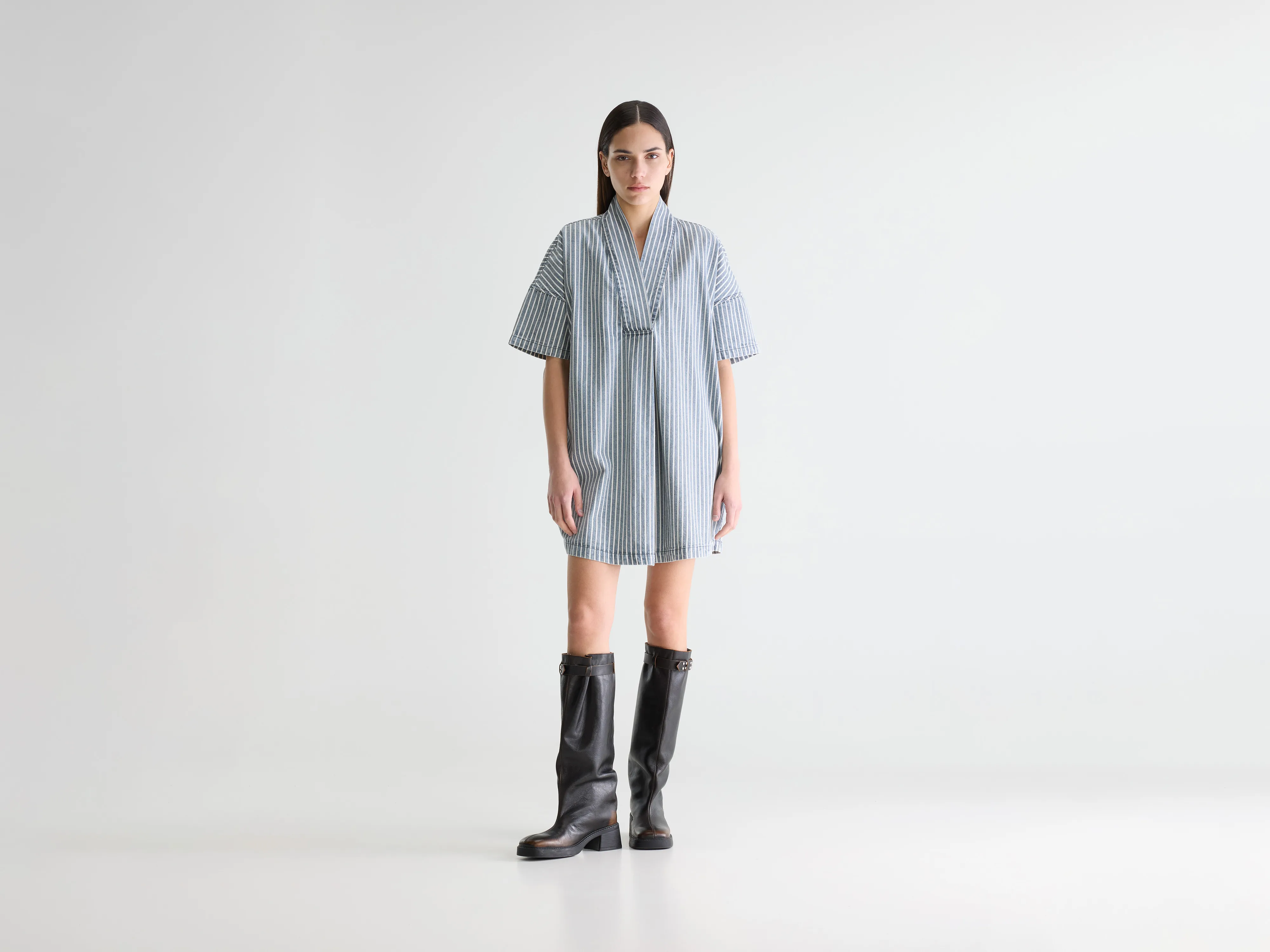 Pax denim dress (261 / W / STRIPE A)