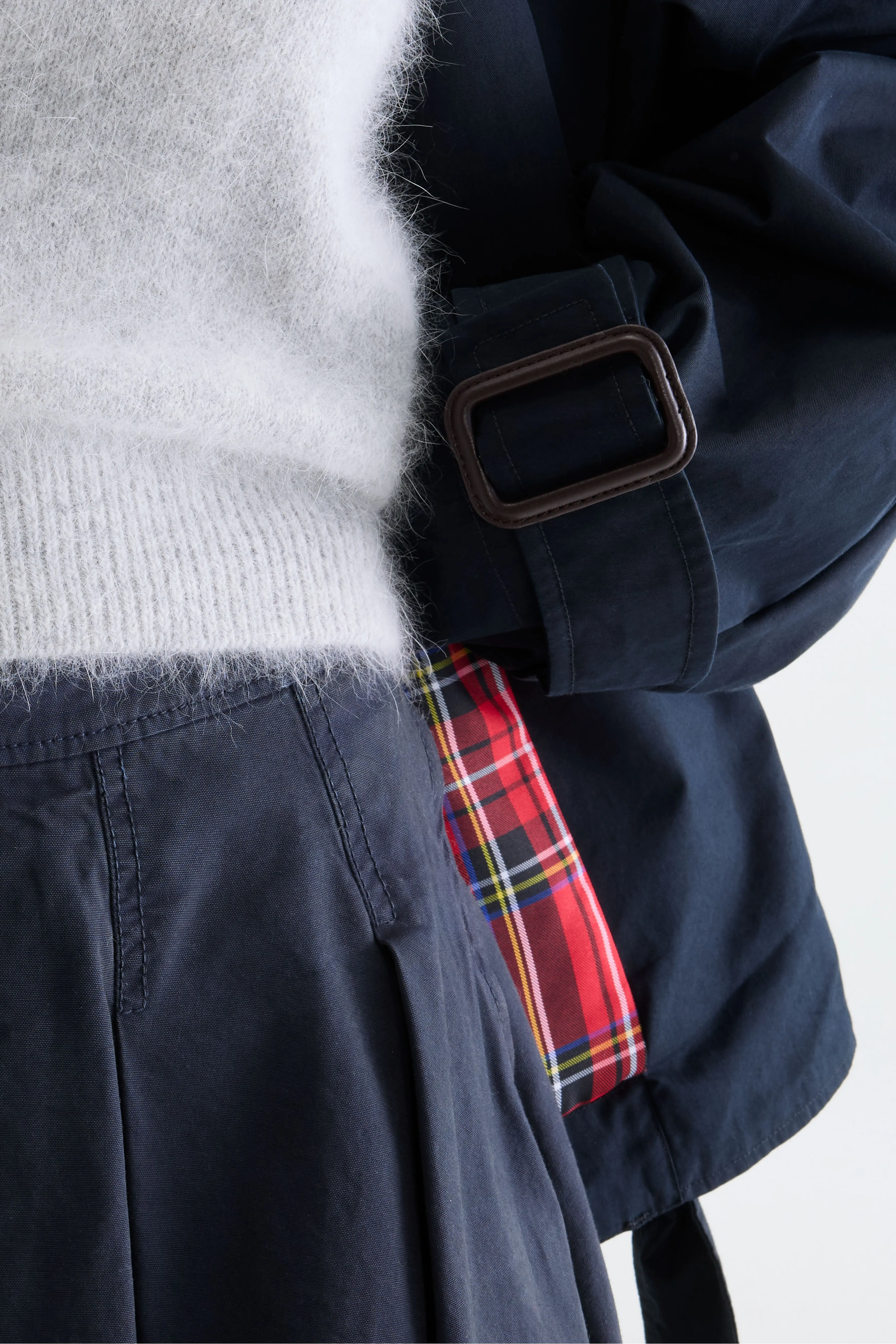 Helina trench-style jacket (261 / W / NAVY) - Image 5